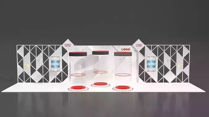 VR POD with ABSTRACT WALL