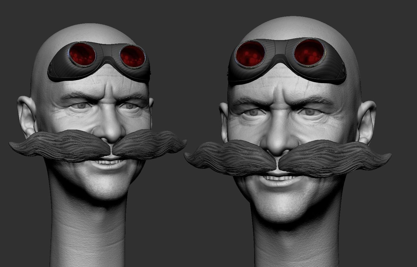 Jim Carrey as Dr Robotnik two pack 3D print model_2