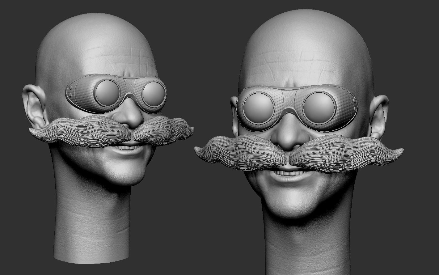 Jim Carrey as Dr Robotnik two pack 3D print model_11