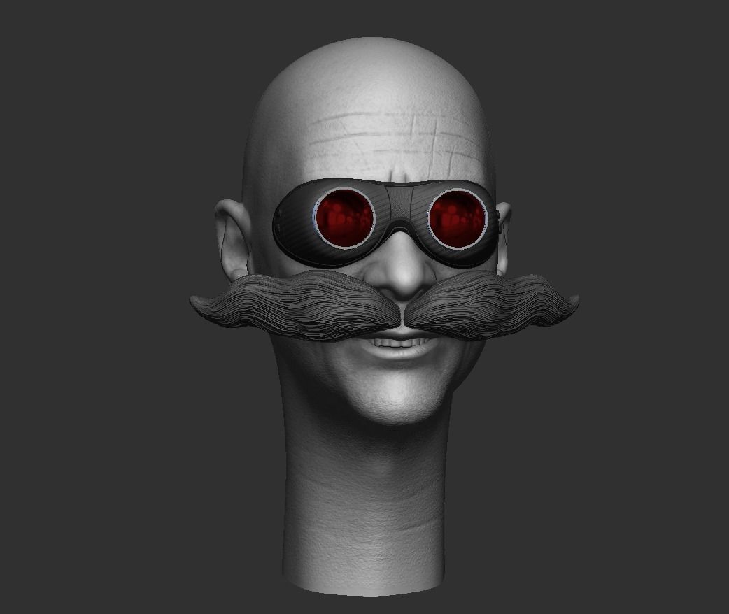Jim Carrey as Dr Robotnik two pack 3D print model_9