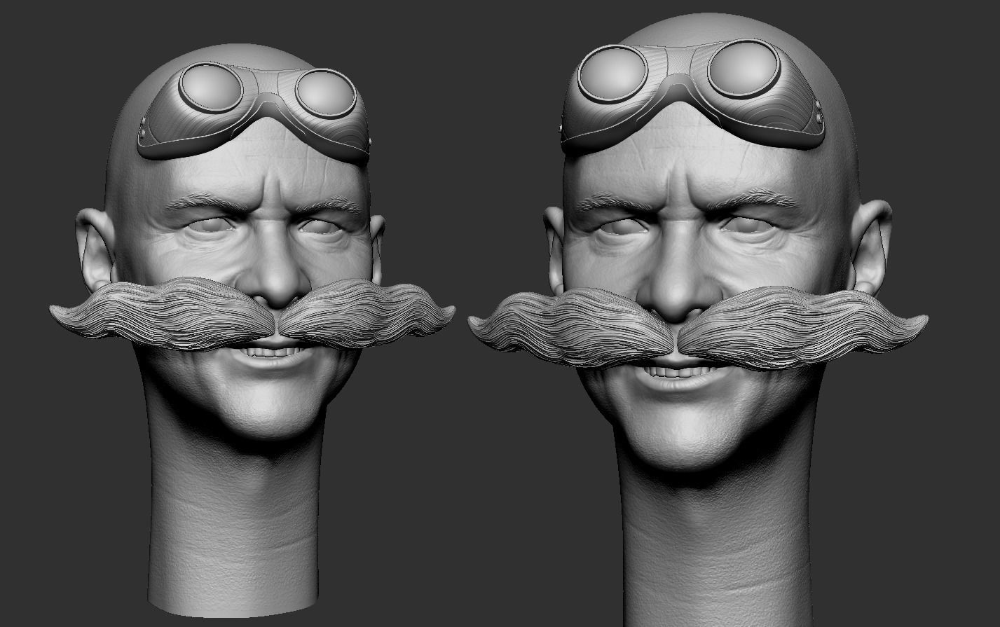 Jim Carrey as Dr Robotnik two pack 3D print model_7