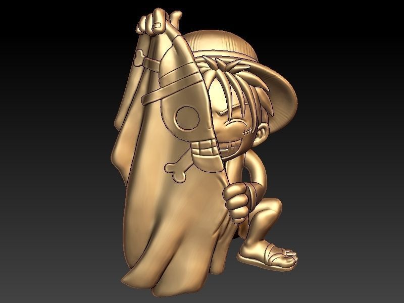 Monkey D Luffy Pendant 3D print model_1