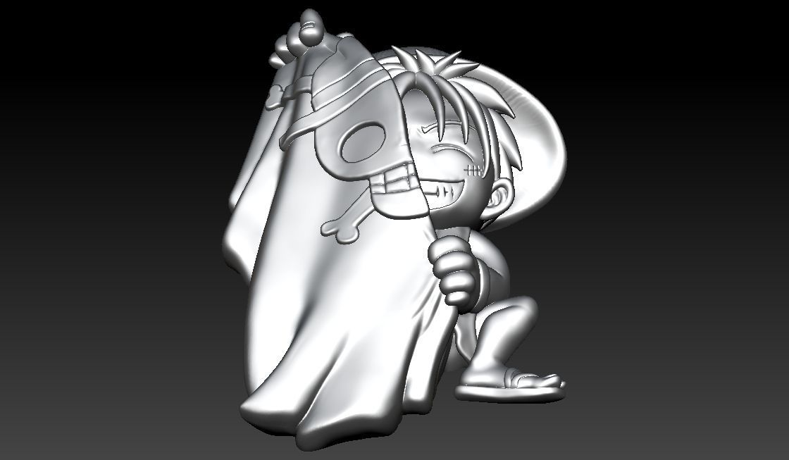 Monkey D Luffy Pendant 3D print model_4