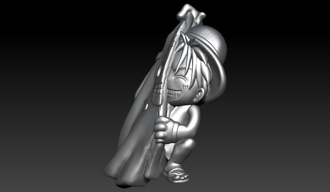 Monkey D Luffy Pendant 3D print model_5