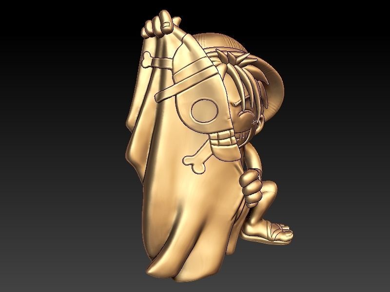 Monkey D Luffy Pendant 3D print model_2