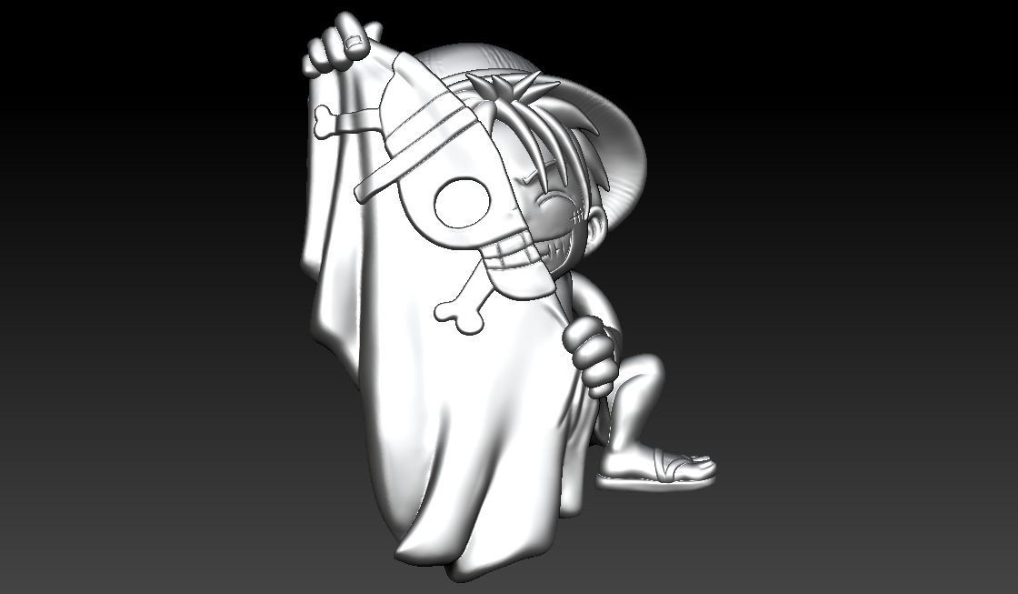 Monkey D Luffy Pendant 3D print model_6