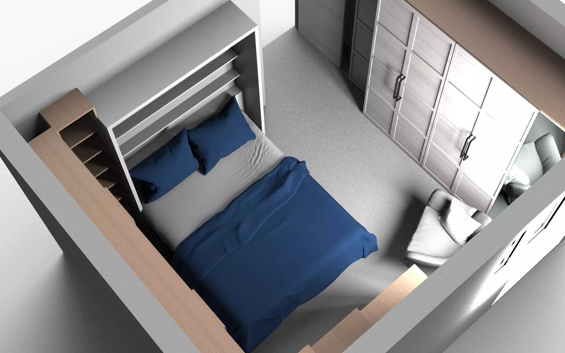 Small bedroom concept 3D model