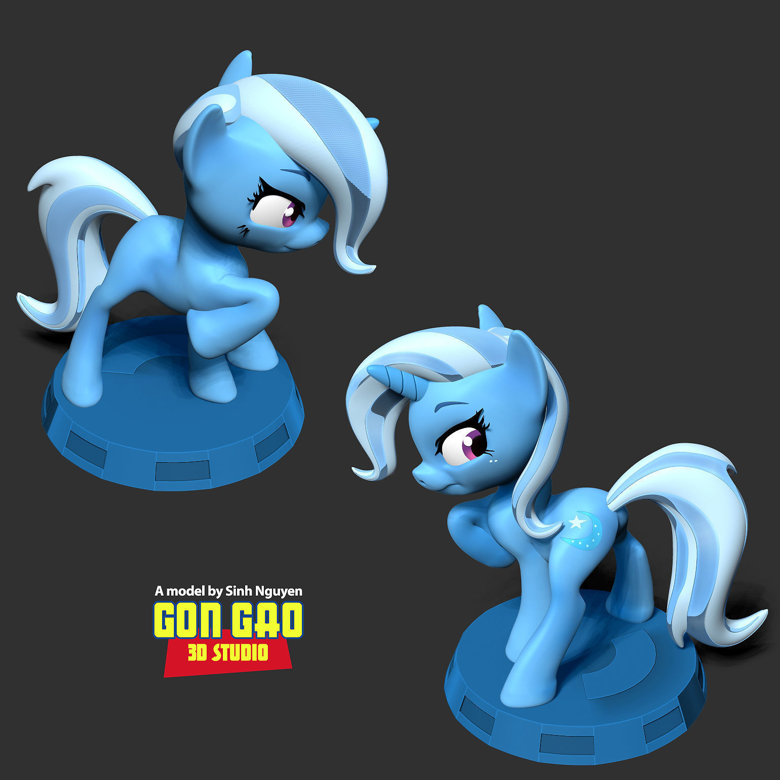 Trixie - Little Pony 3D print model_3