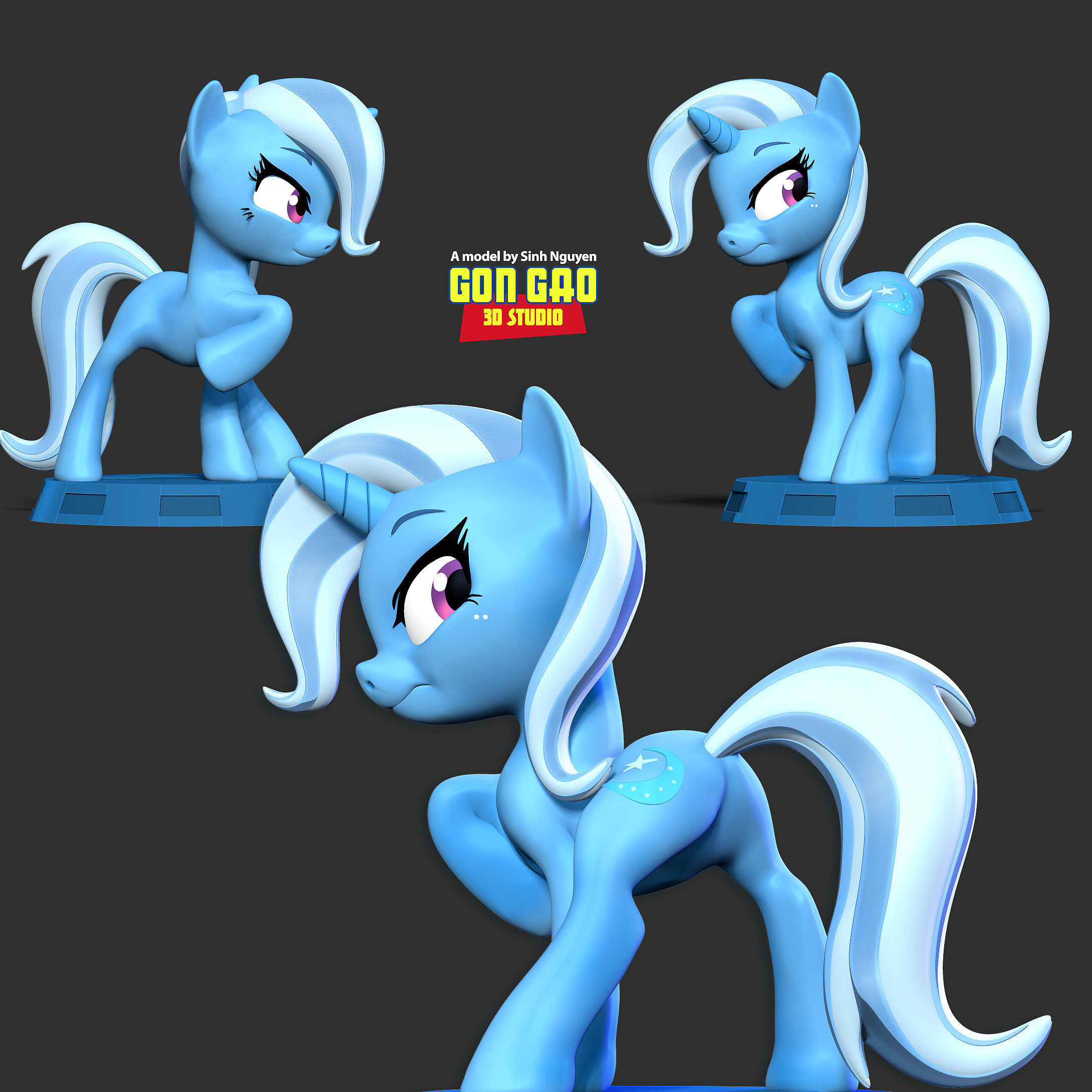 Trixie - Little Pony 3D print model_1
