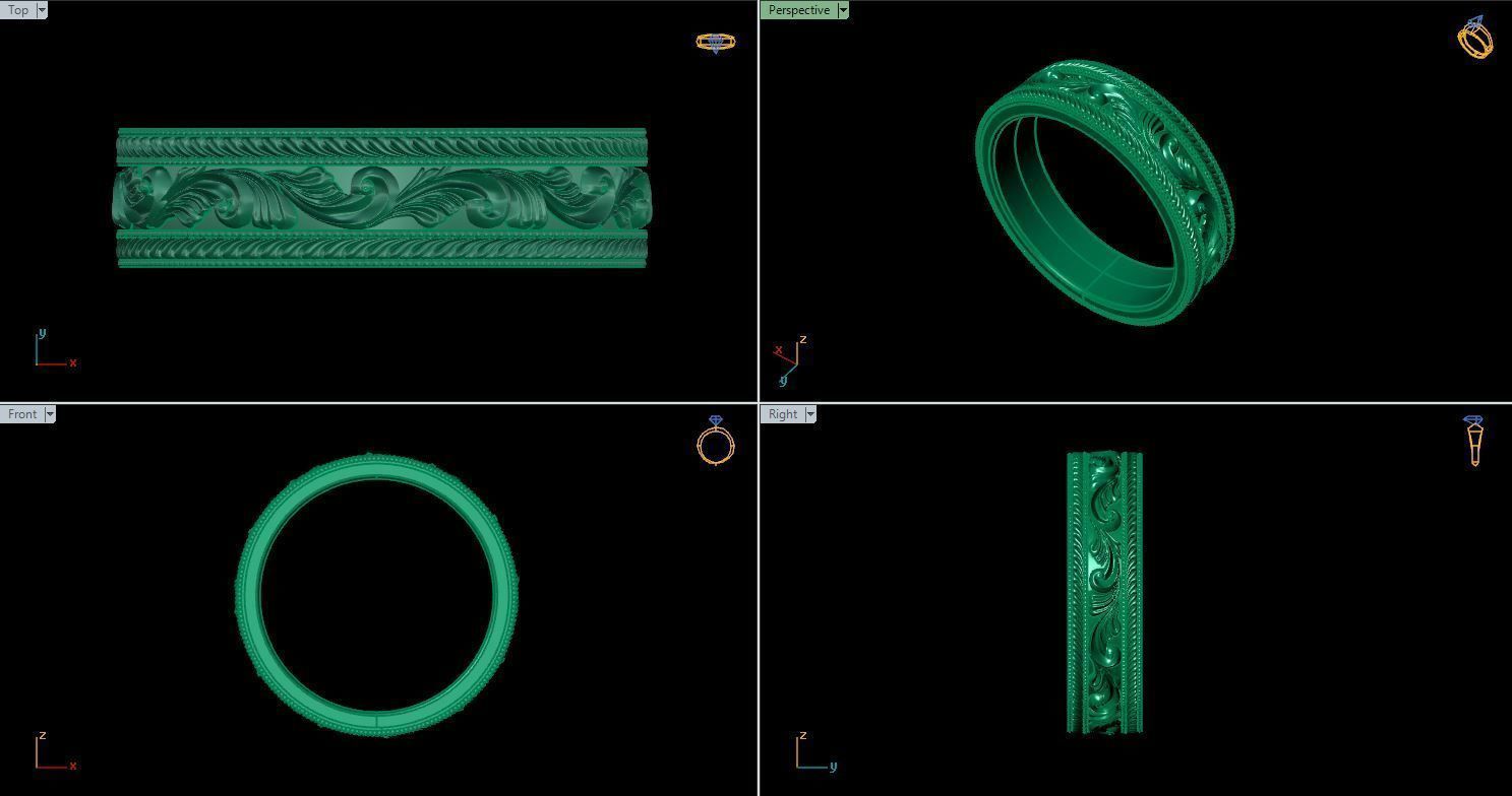 Fashion Ring 3D print model_4