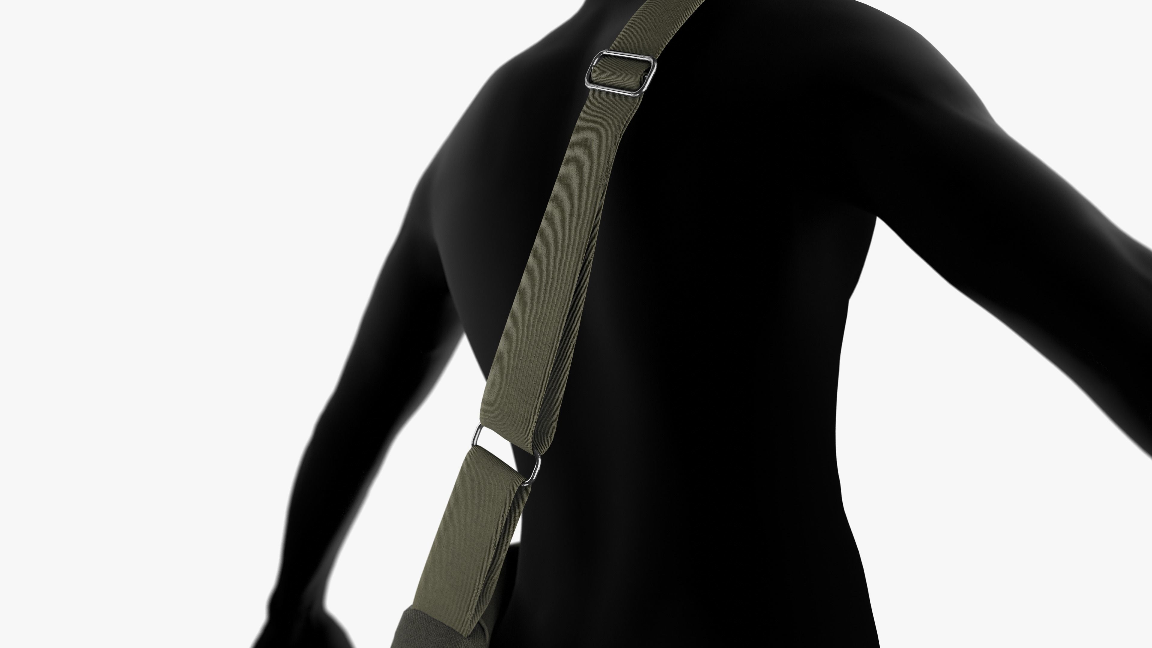 Sling Bag  Low-poly 3D model_3