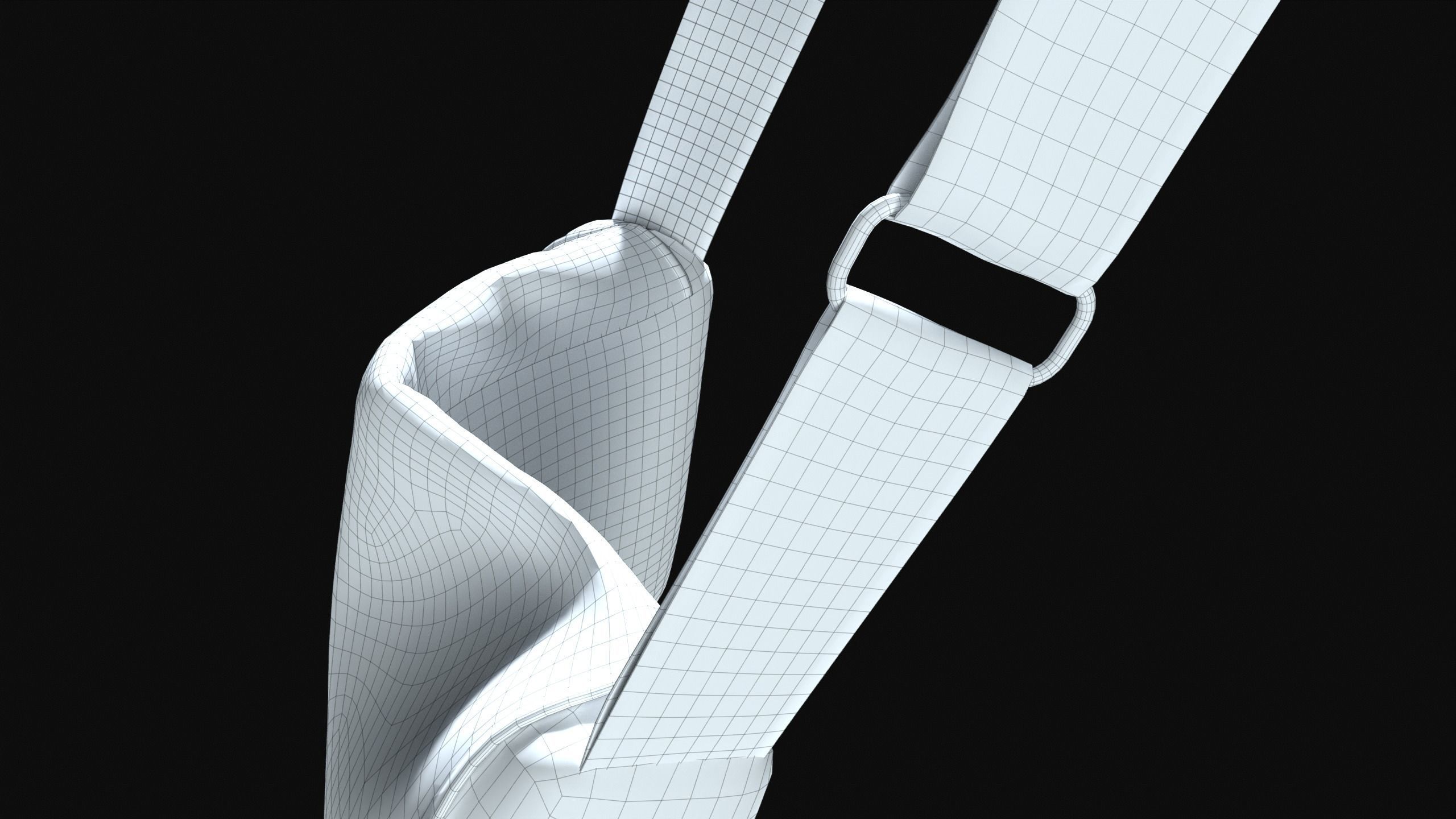 Sling Bag  Low-poly 3D model_14