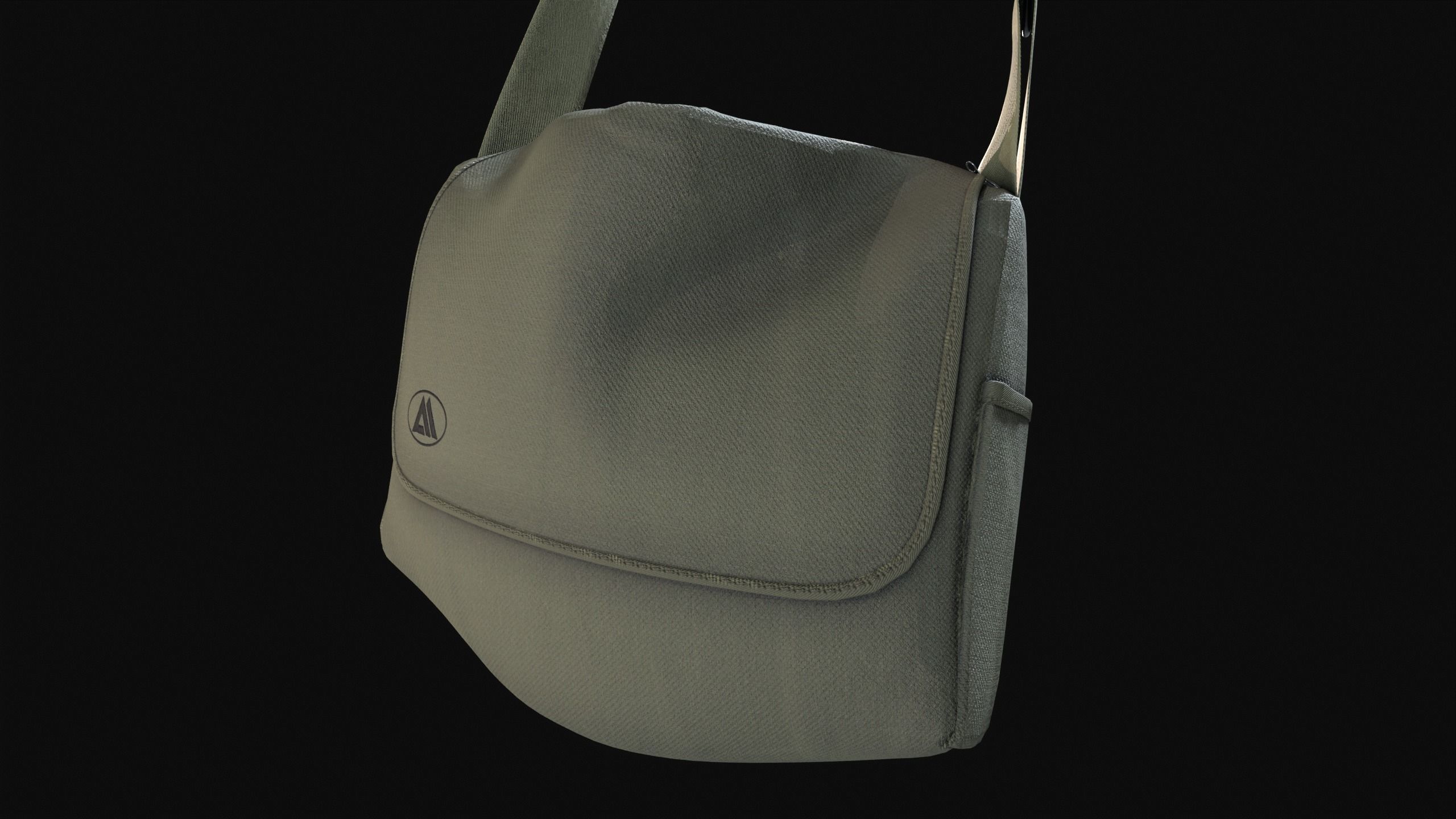 Sling Bag  Low-poly 3D model_8