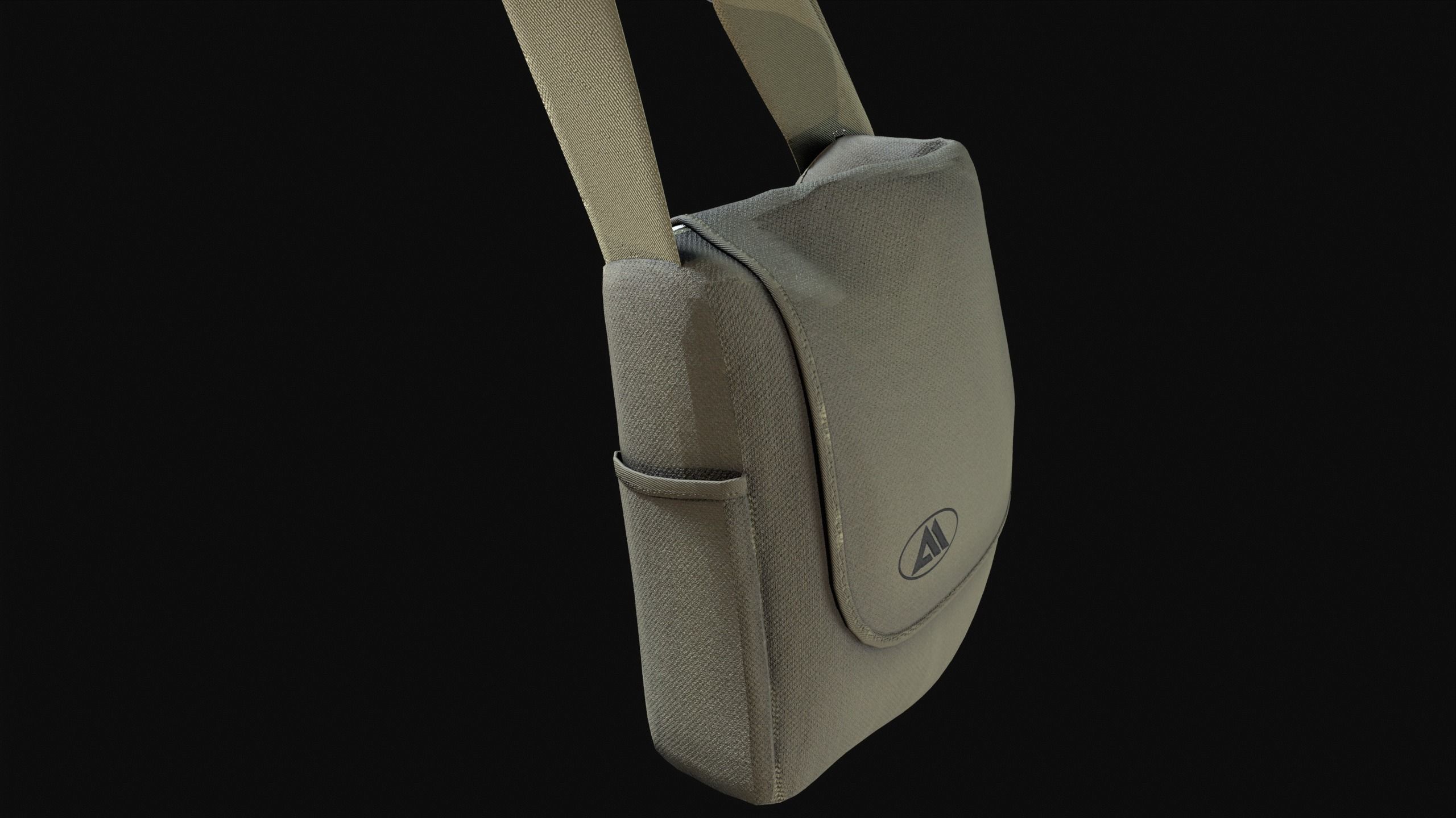 Sling Bag  Low-poly 3D model_9
