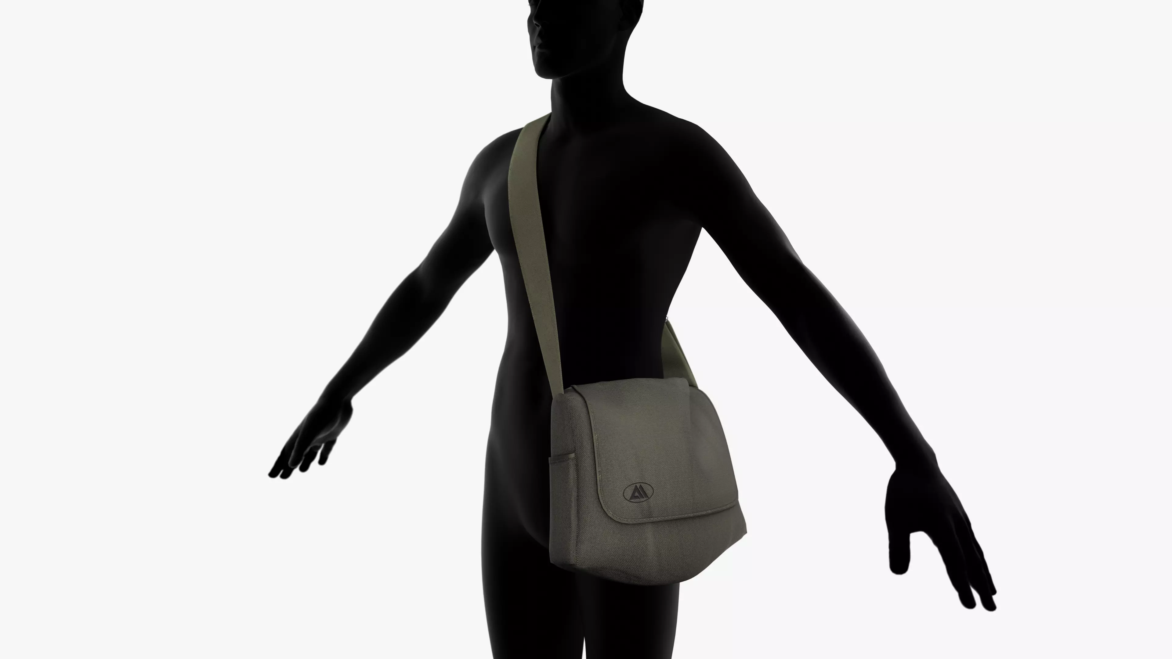 Sling Bag  Low-poly 3D model_0