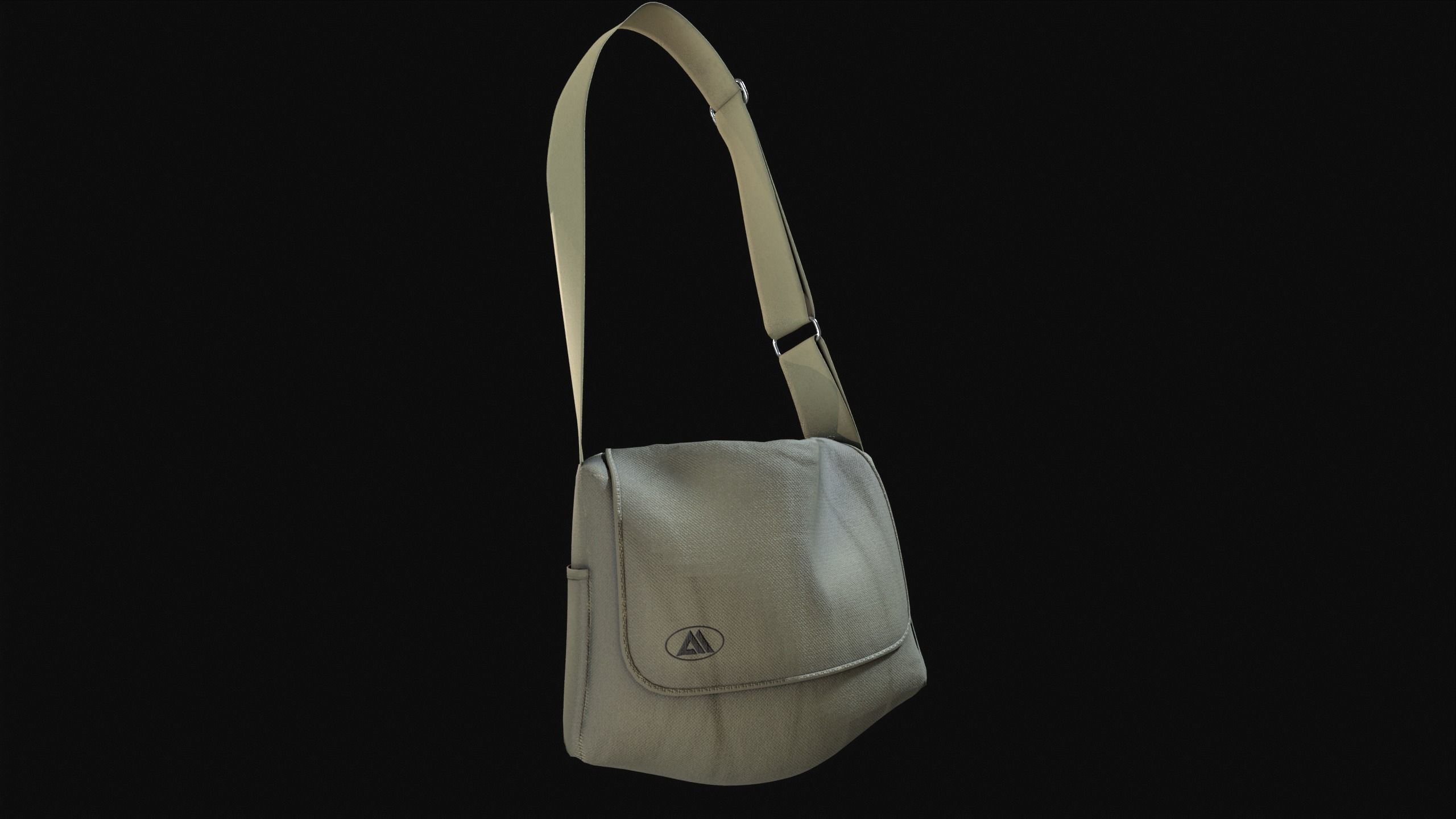 Sling Bag  Low-poly 3D model_7