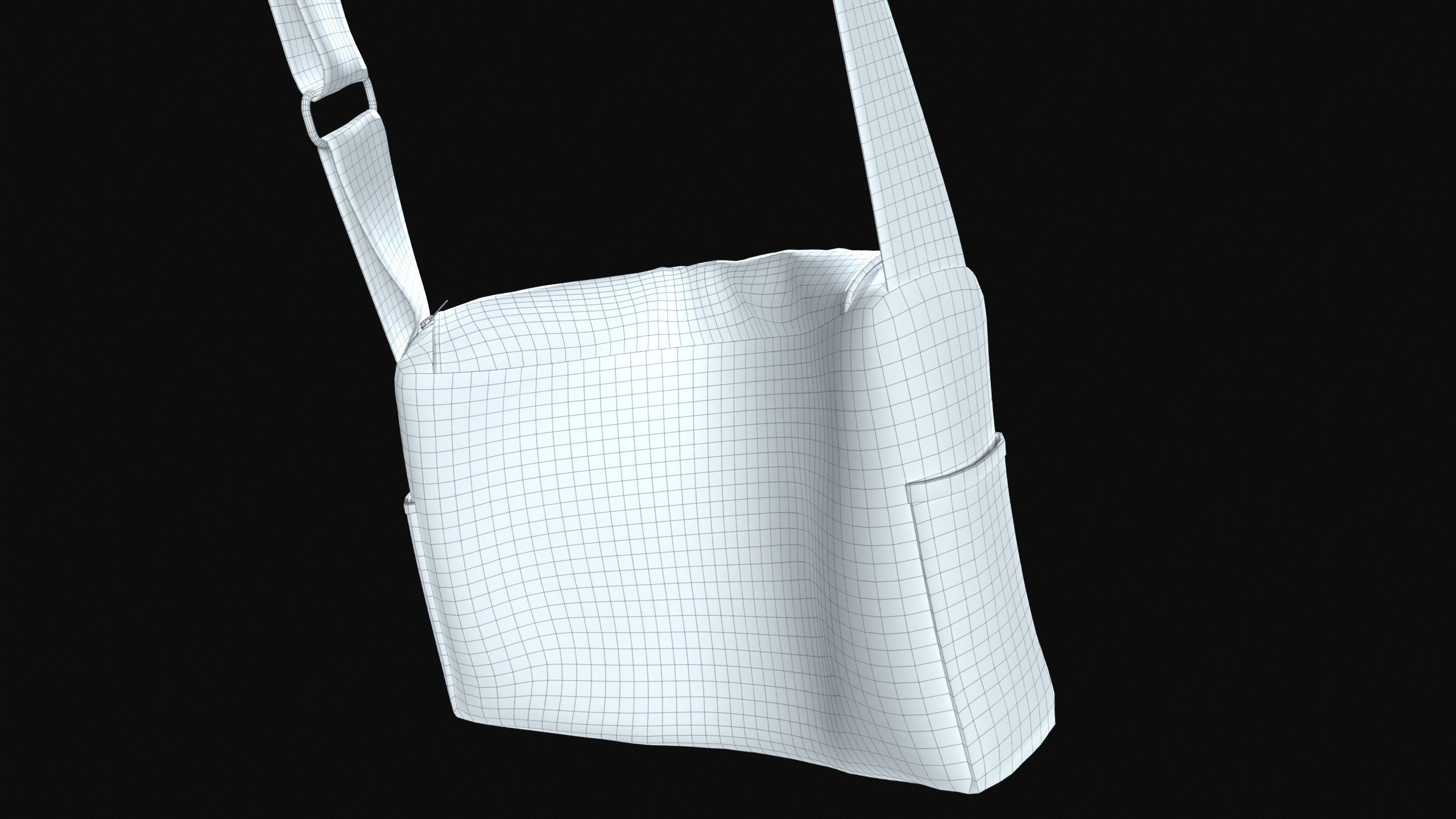 Sling Bag  Low-poly 3D model_12