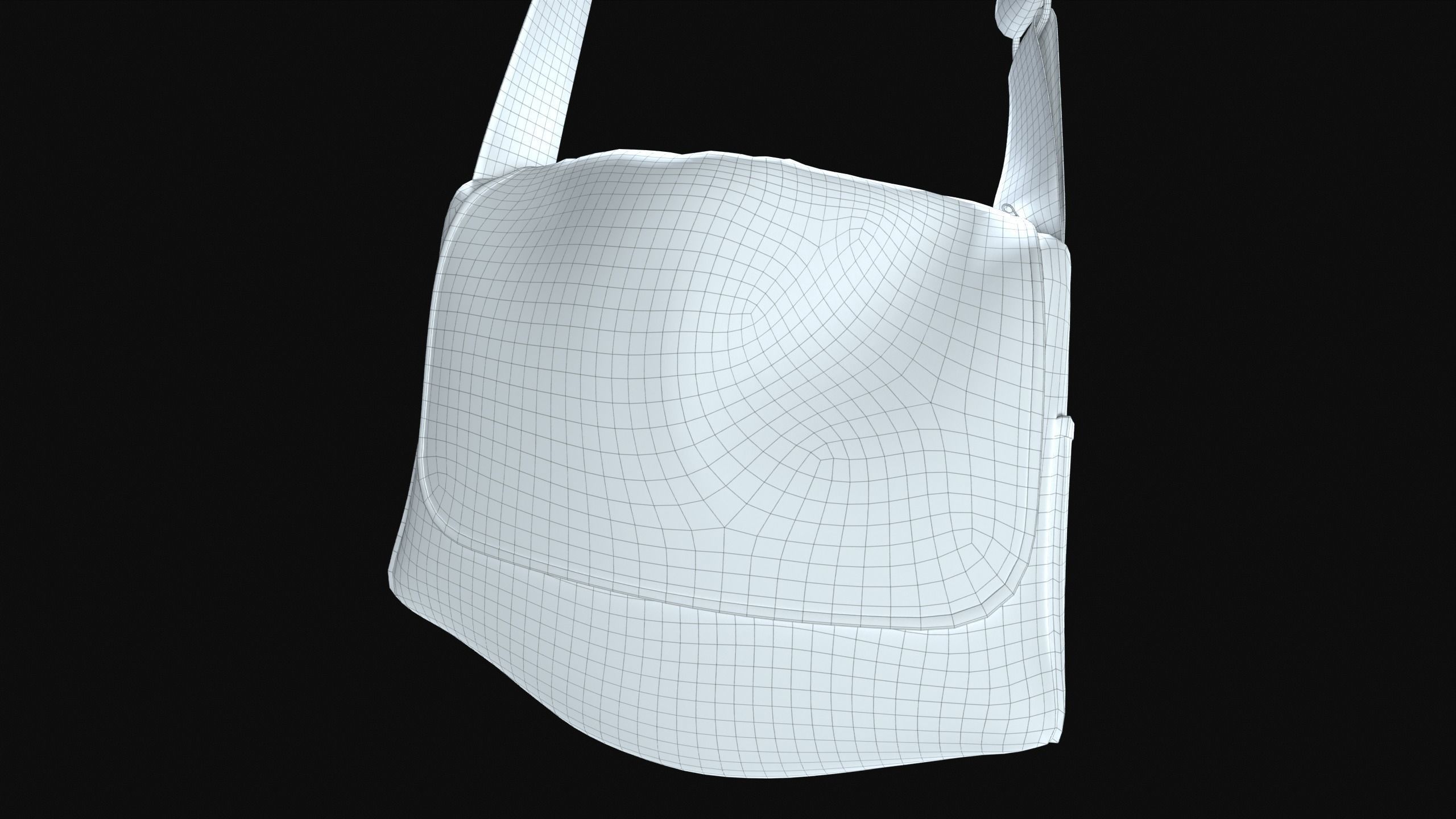 Sling Bag  Low-poly 3D model_13