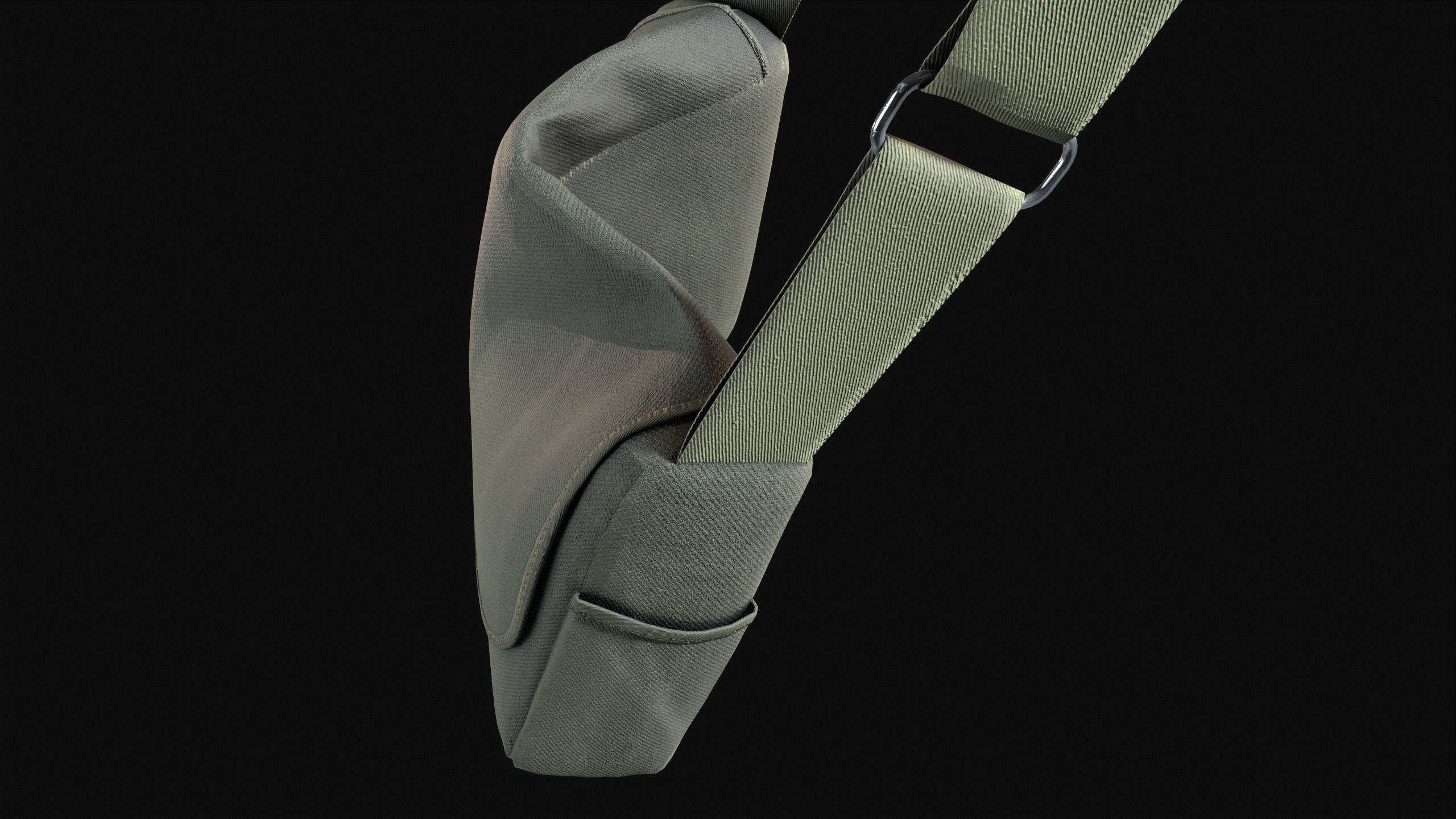 Sling Bag  Low-poly 3D model_10