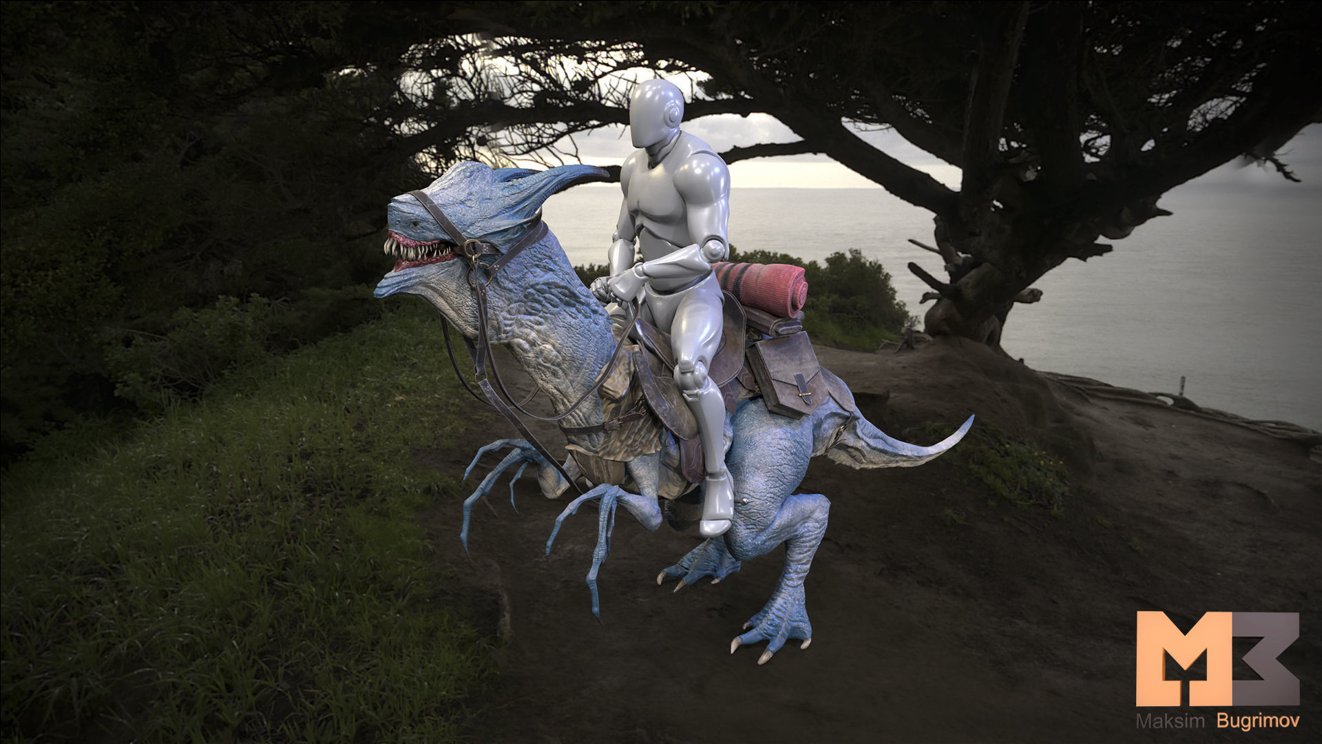 RPG Fantasy Animal Low-poly 3D model_5