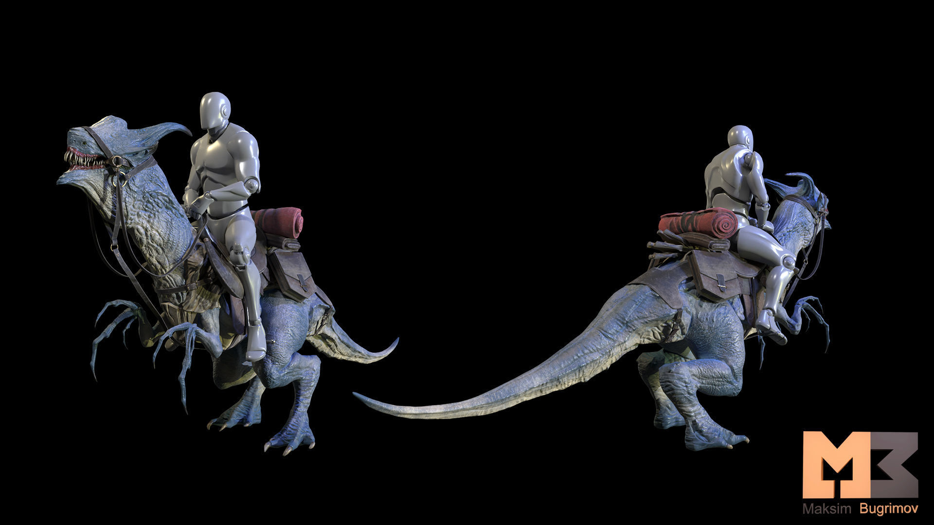 RPG Fantasy Animal Low-poly 3D model_12