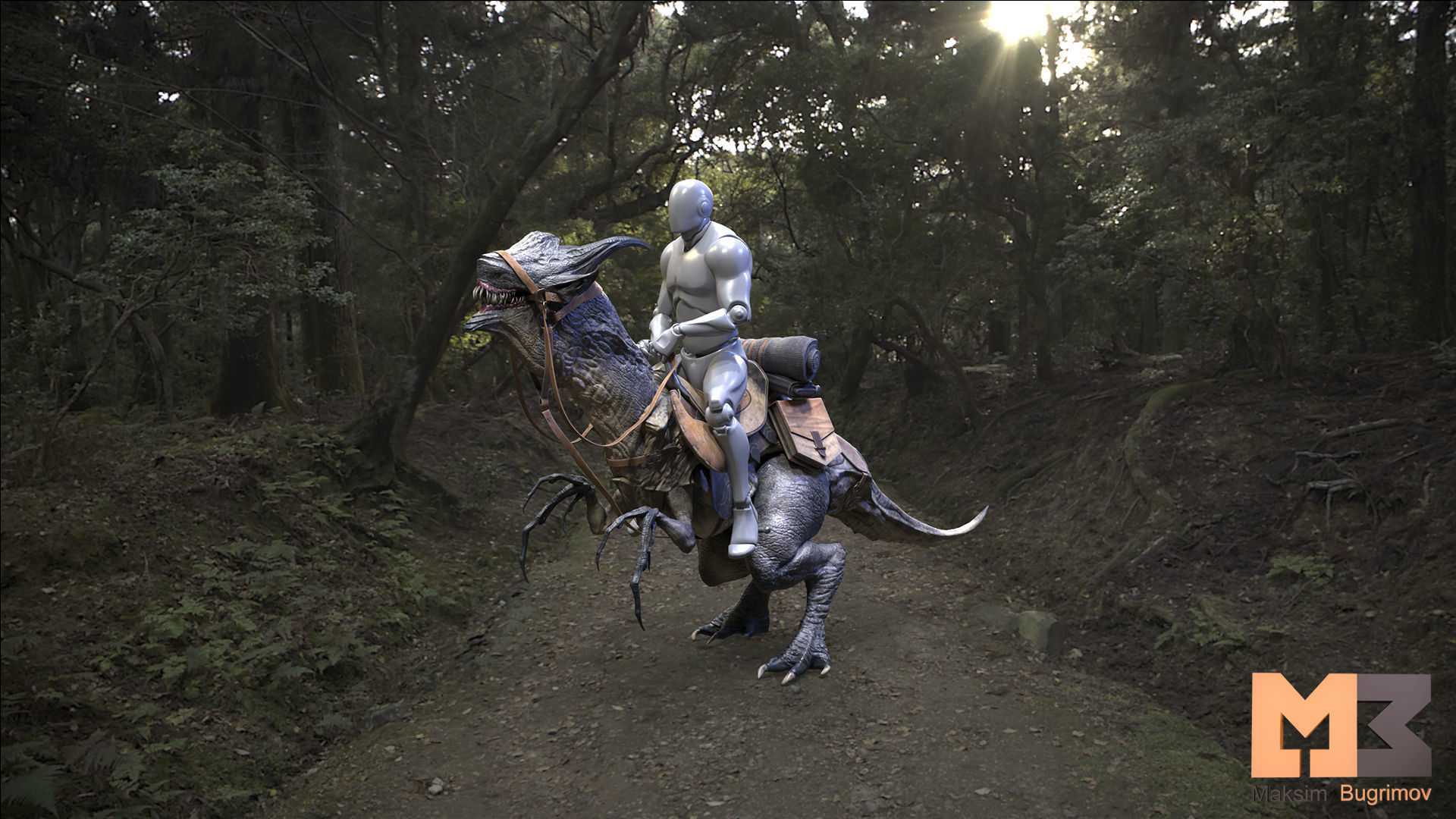 RPG Fantasy Animal Low-poly 3D model_4