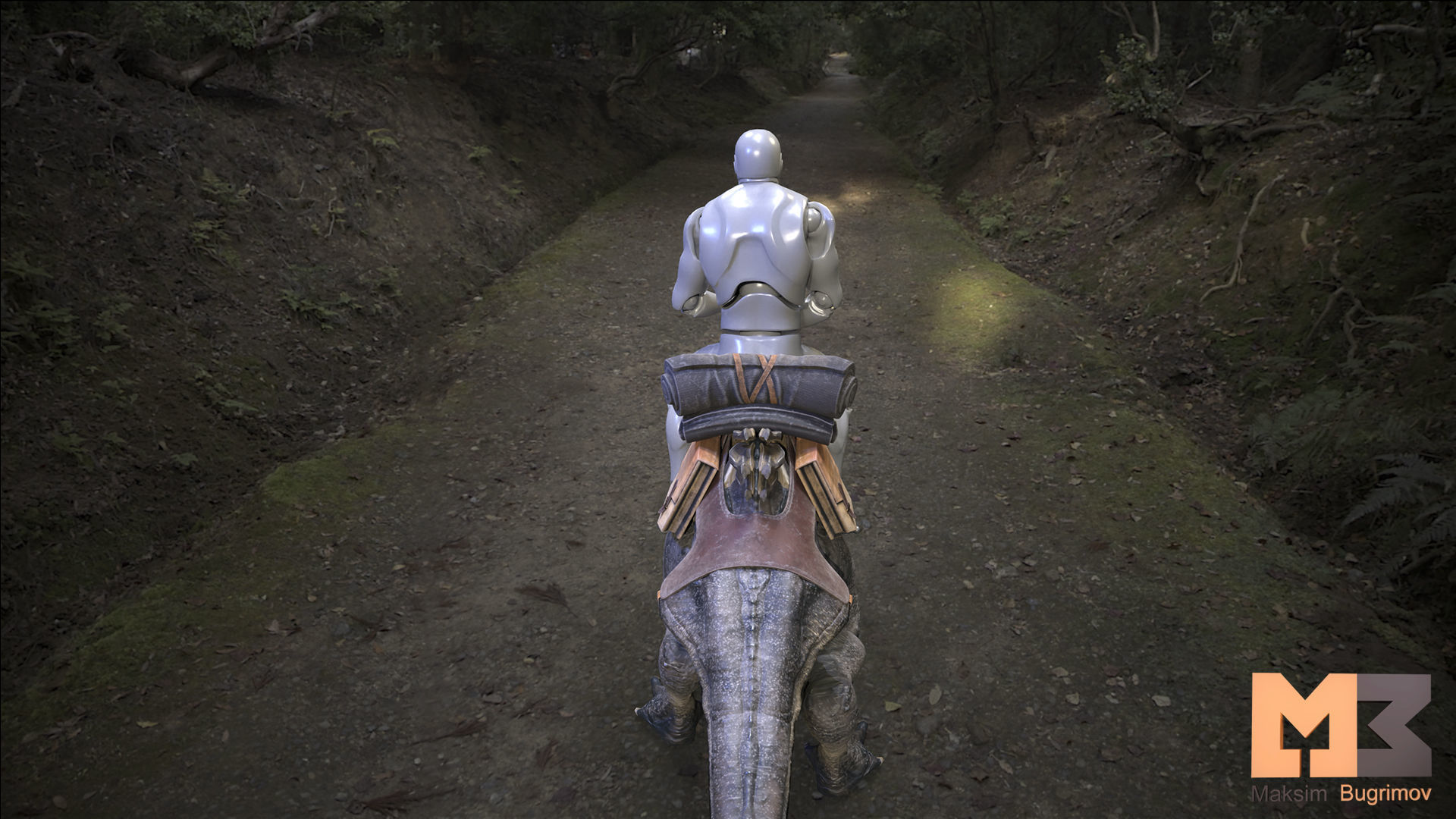 RPG Fantasy Animal Low-poly 3D model_7