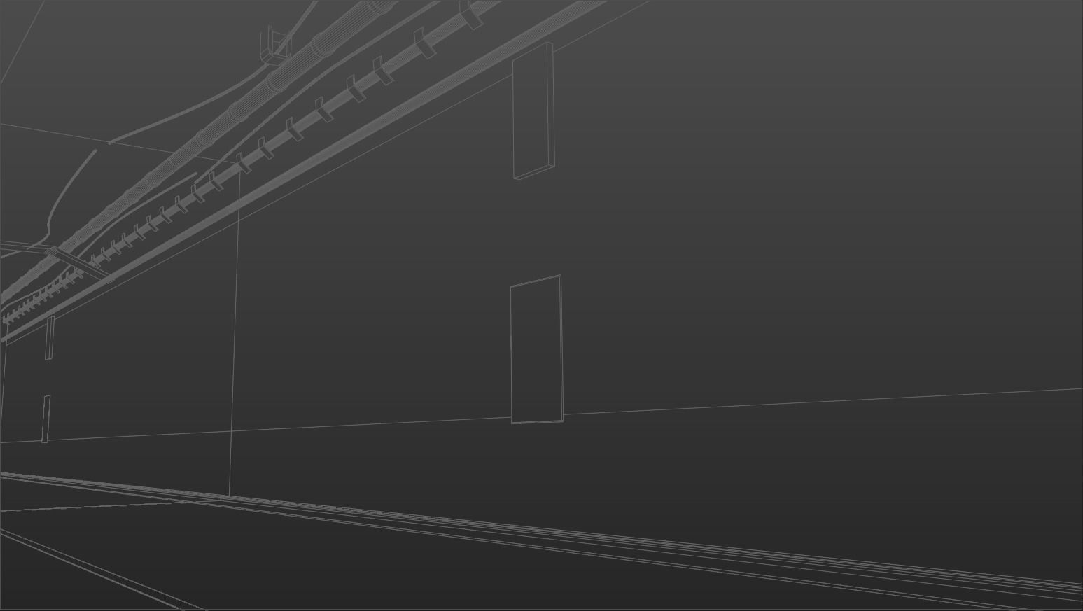 Japanese Underpass tunnel  3D model_7