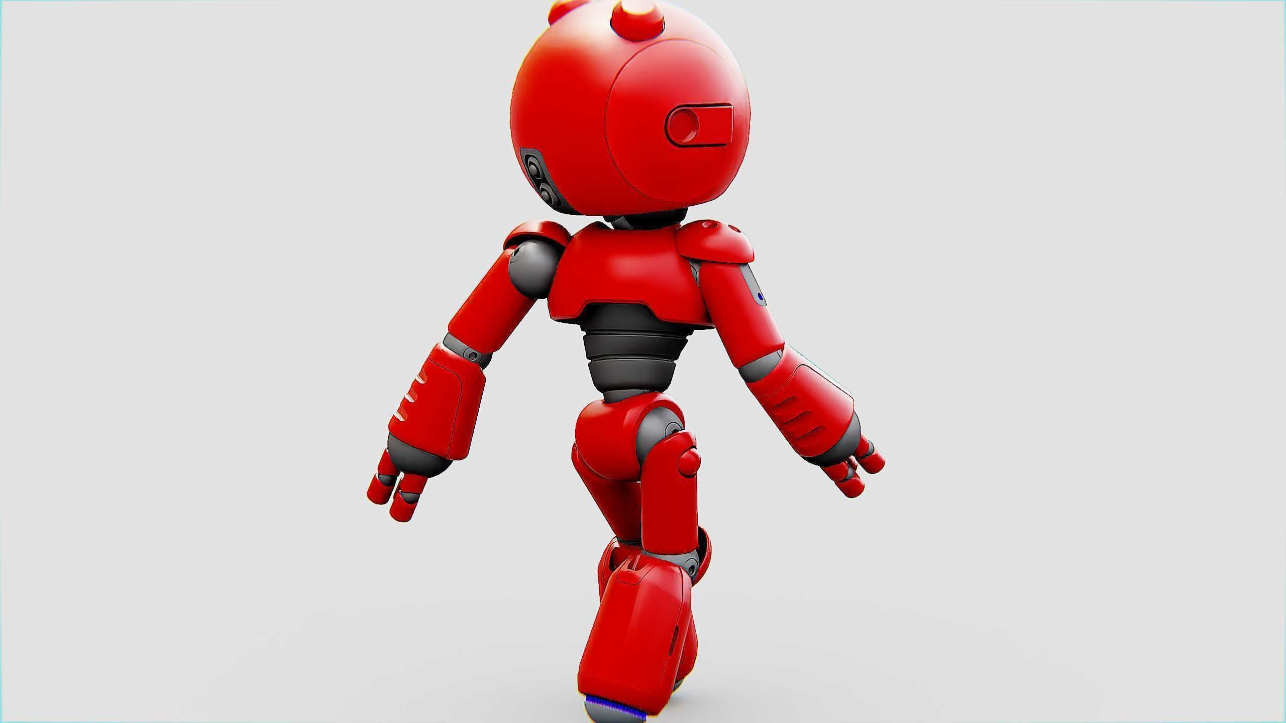 HELL BOY BOT Rigged for Unreal Engine - Unity - MIXAMO 3D model_9