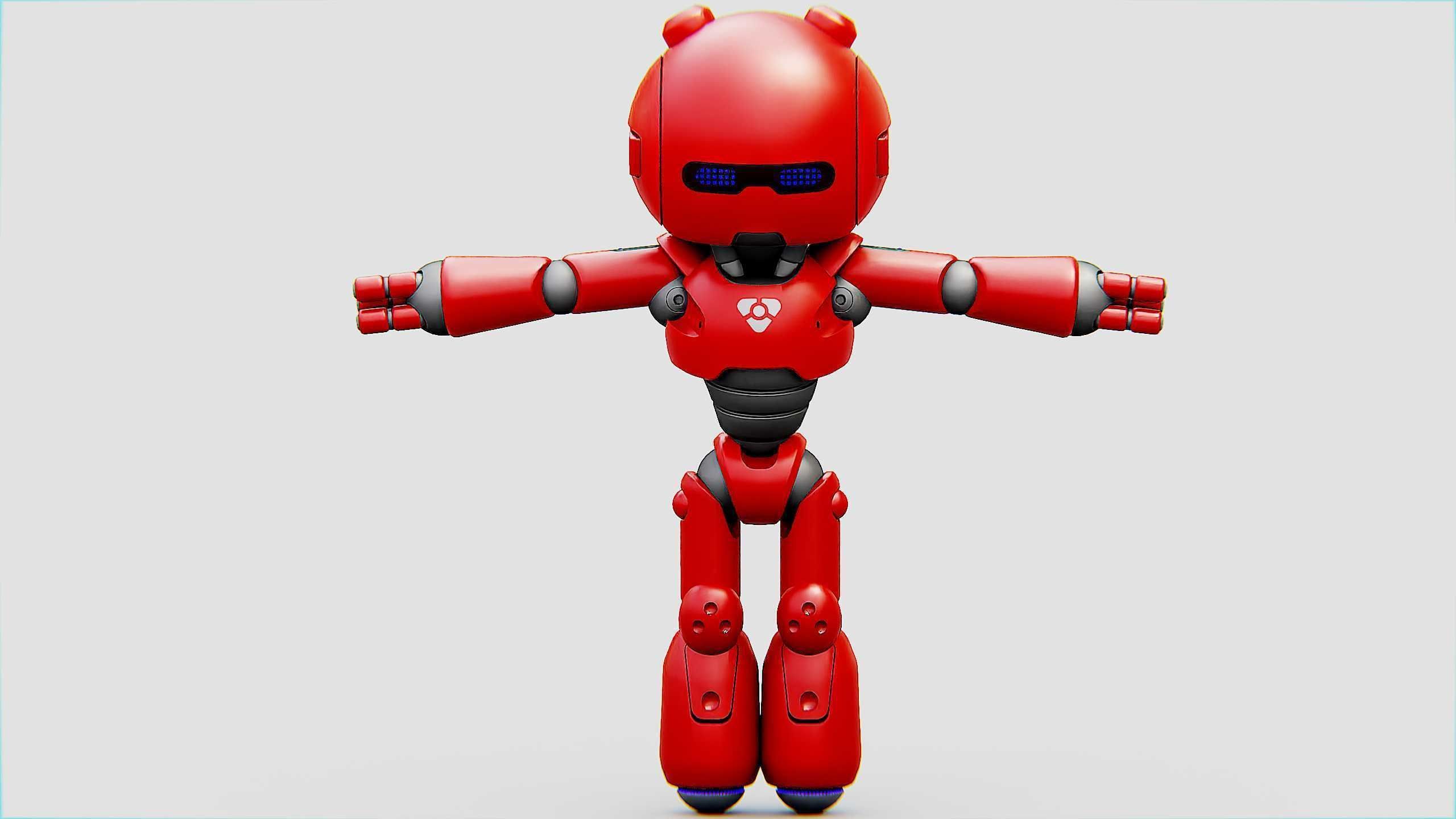 HELL BOY BOT Rigged for Unreal Engine - Unity - MIXAMO 3D model_23