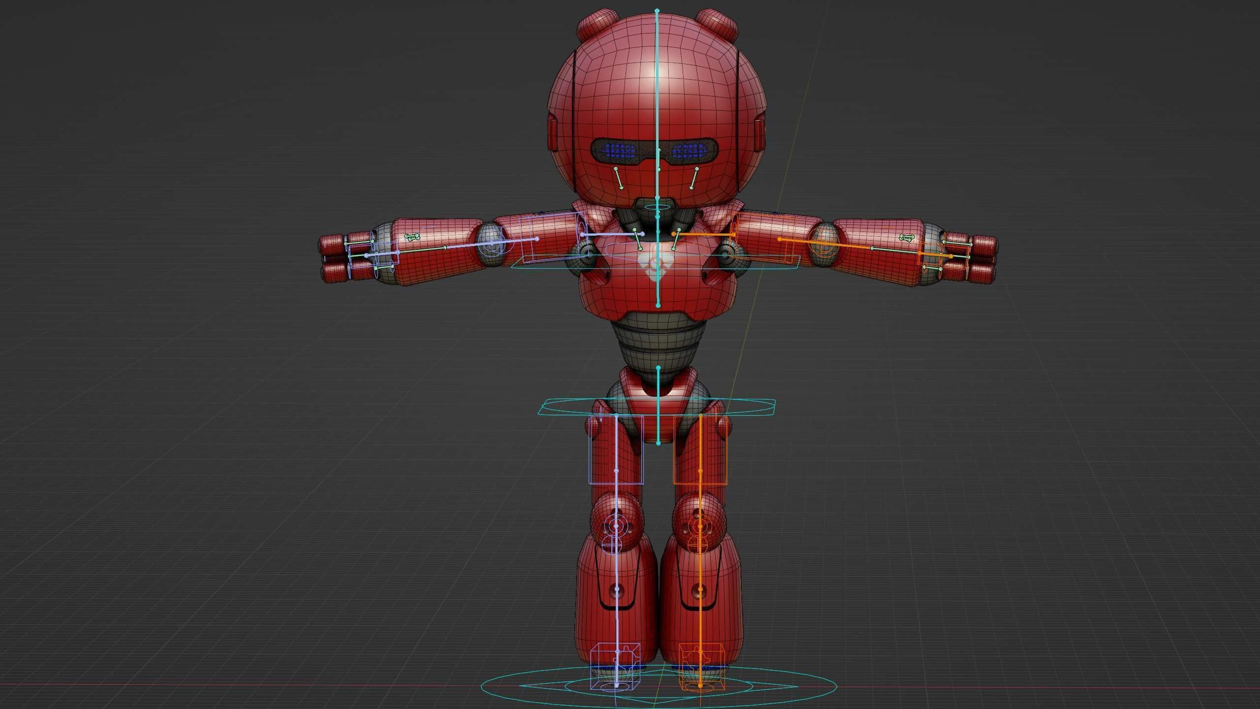 HELL BOY BOT Rigged for Unreal Engine - Unity - MIXAMO 3D model_39