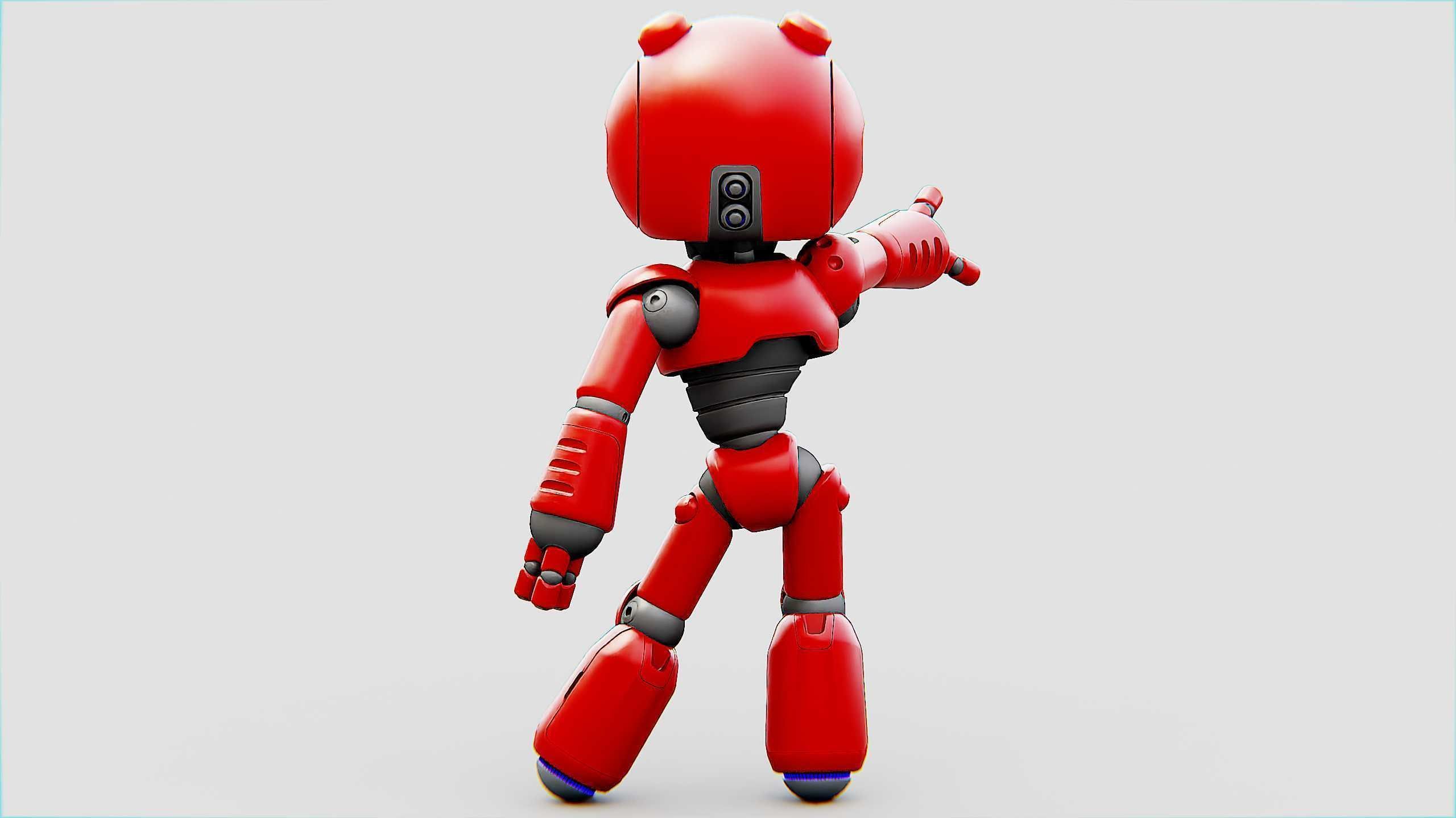 HELL BOY BOT Rigged for Unreal Engine - Unity - MIXAMO 3D model_29