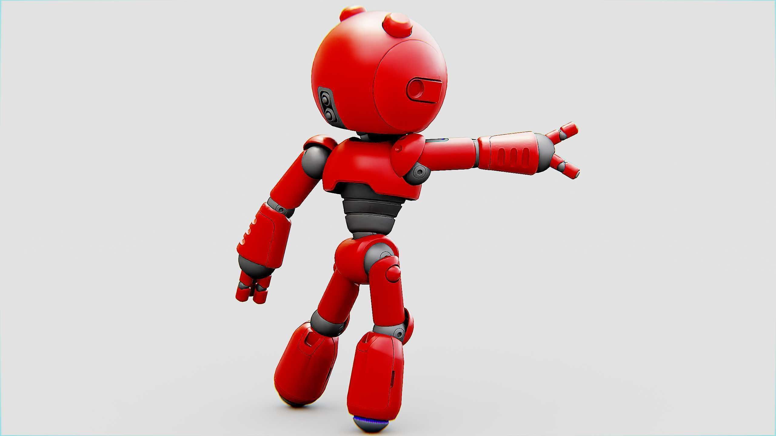 HELL BOY BOT Rigged for Unreal Engine - Unity - MIXAMO 3D model_30