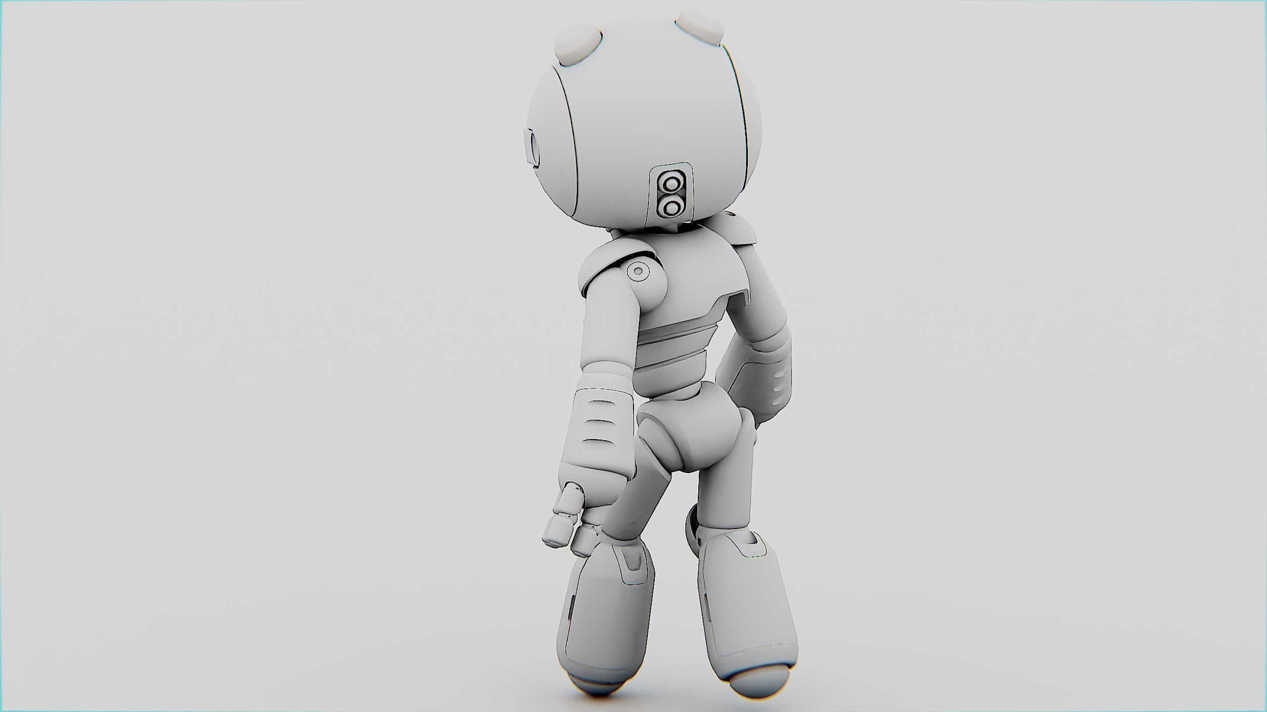 HELL BOY BOT Rigged for Unreal Engine - Unity - MIXAMO 3D model_36