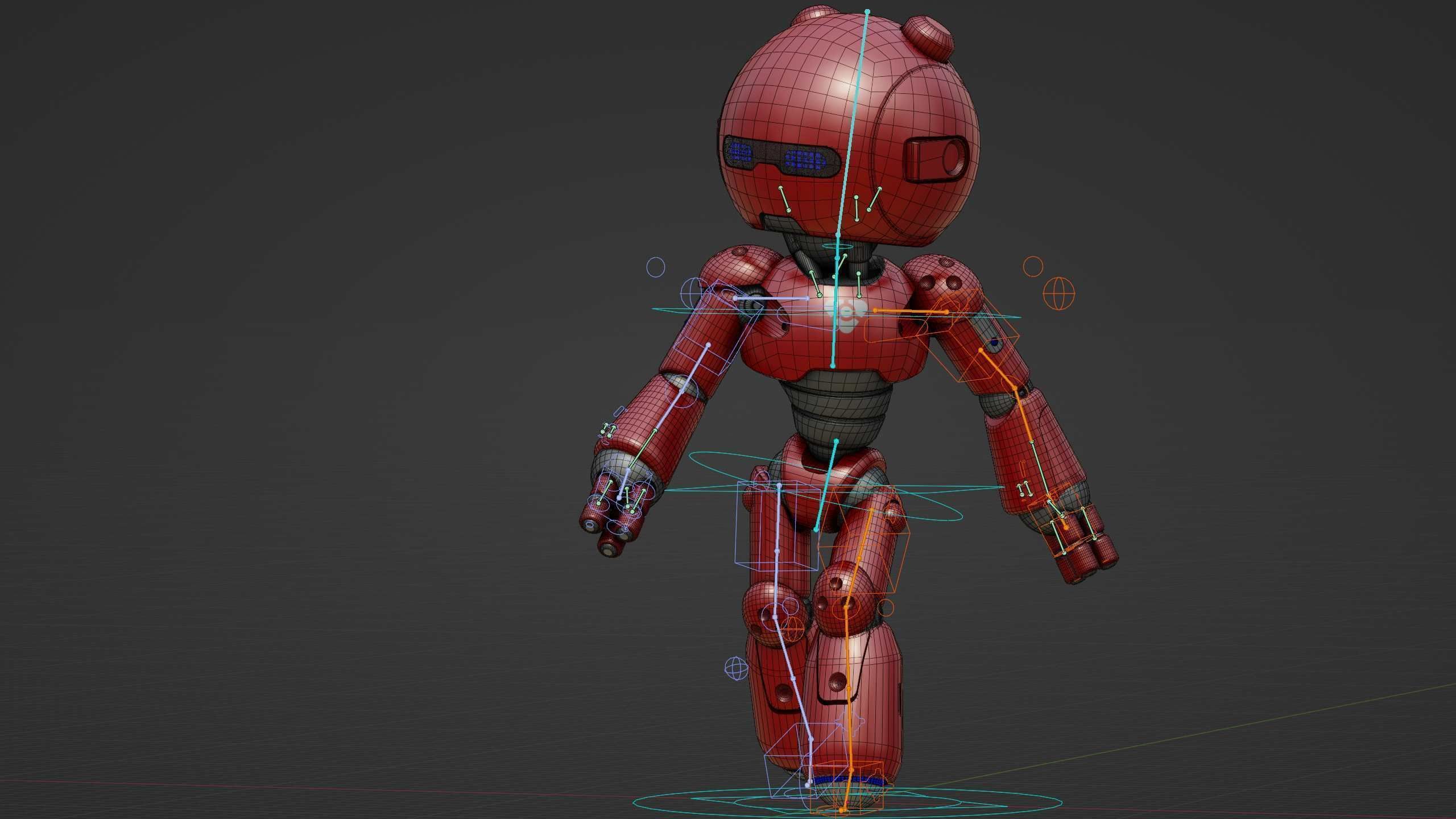 HELL BOY BOT Rigged for Unreal Engine - Unity - MIXAMO 3D model_37
