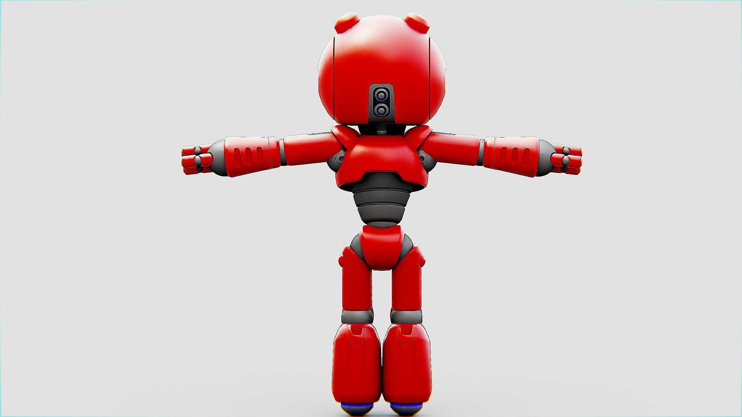 HELL BOY BOT Rigged for Unreal Engine - Unity - MIXAMO 3D model_24