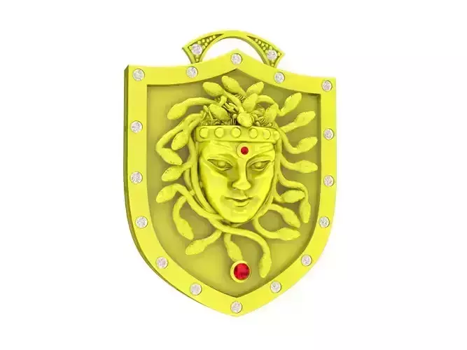 A6017 Diamond Medusa Pendant