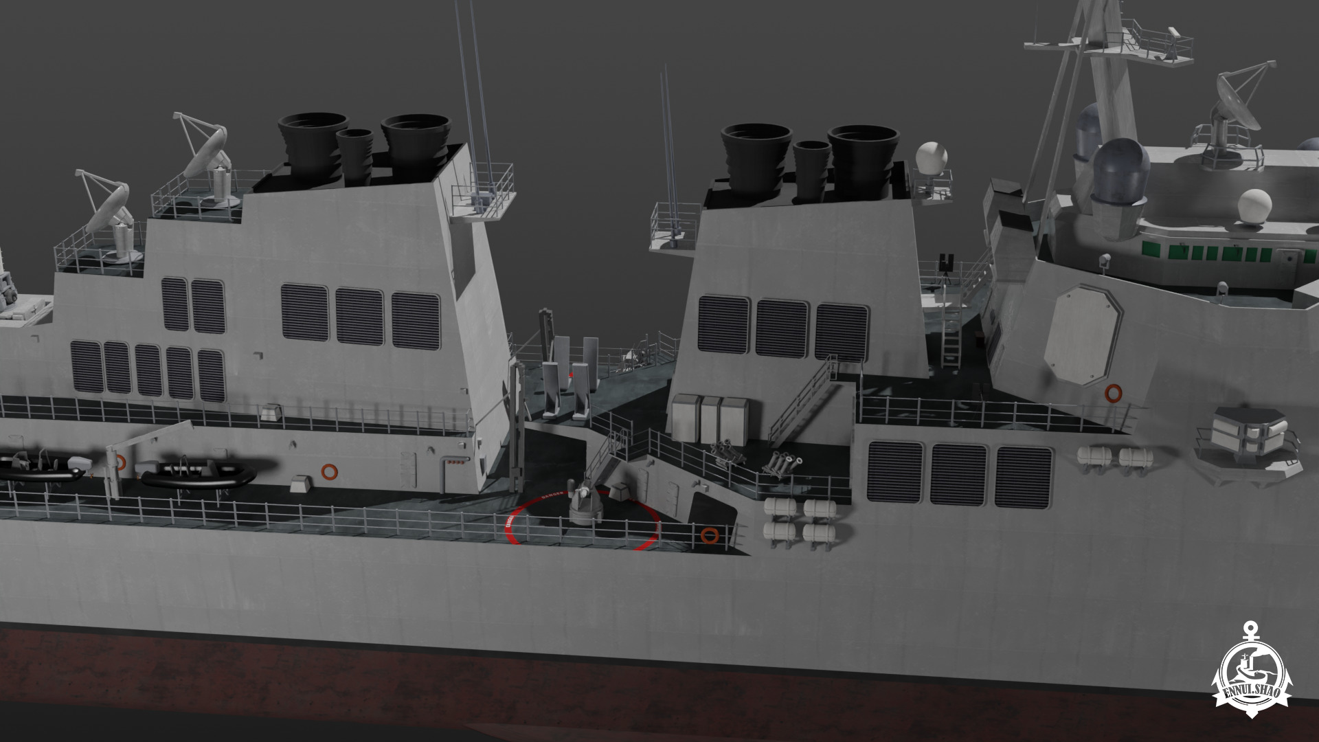 USS Arleigh Burke 3D model_13
