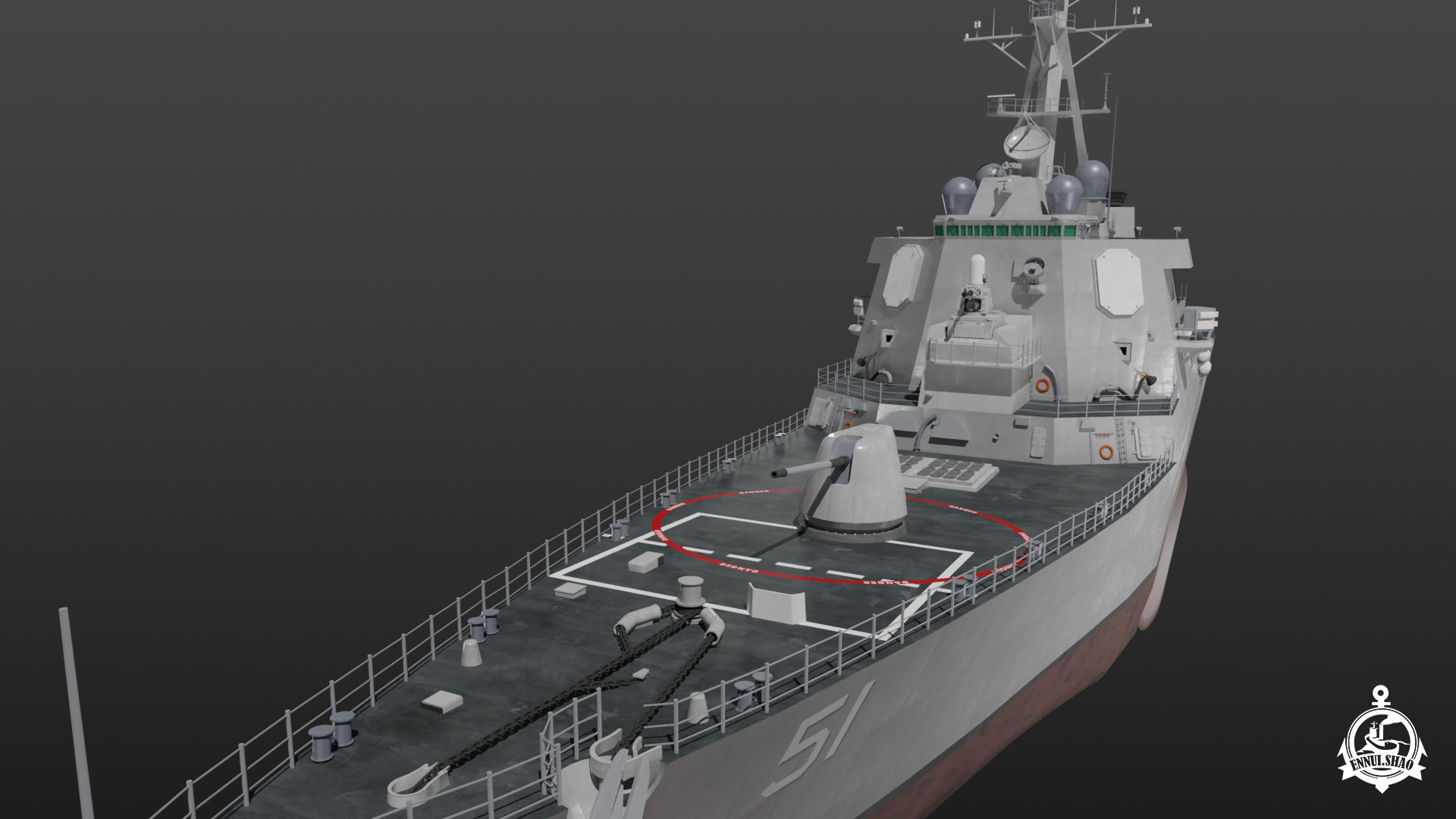 USS Arleigh Burke 3D model_11