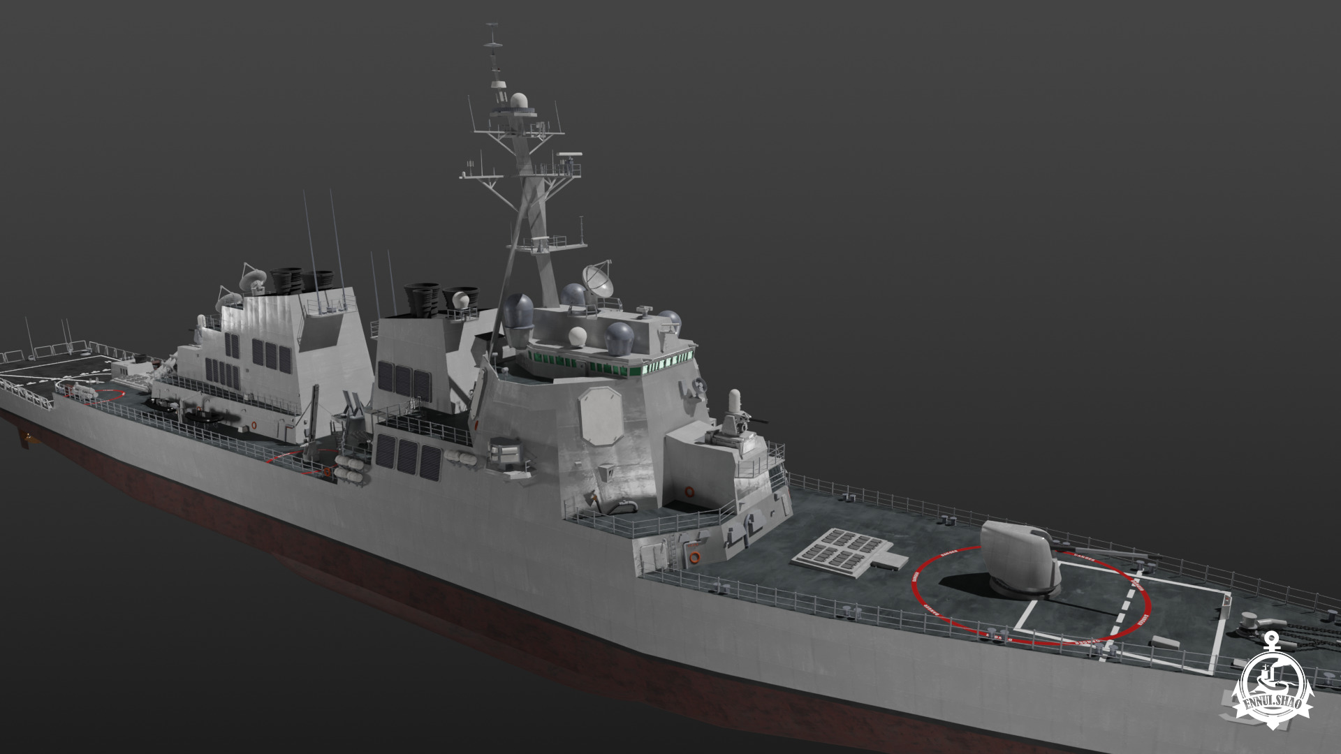 USS Arleigh Burke 3D model_12