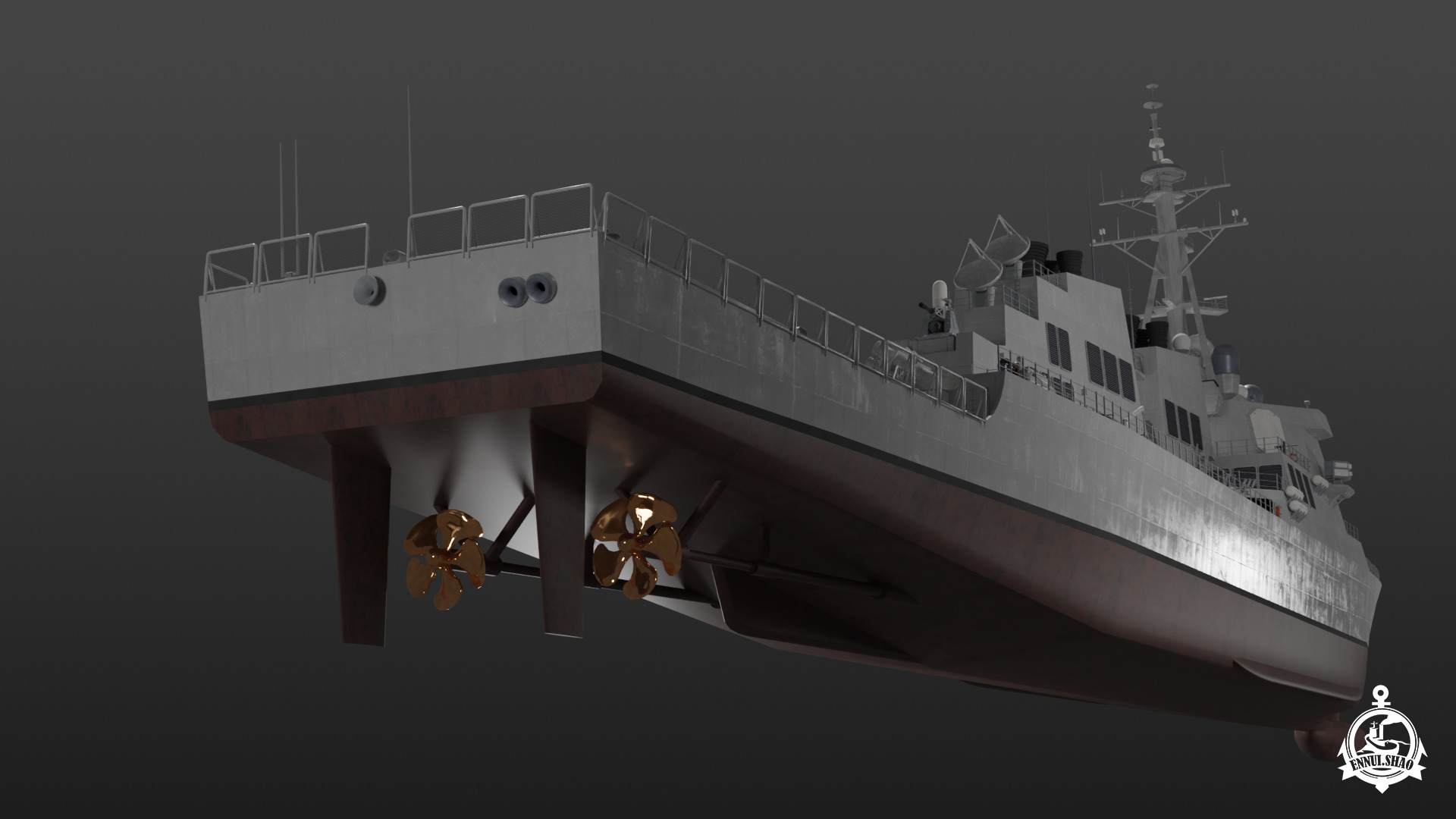 USS Arleigh Burke 3D model_7