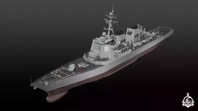 USS Arleigh Burke 3D model