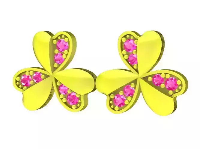 A6079 Three Leaf Clover Diamond Pendant