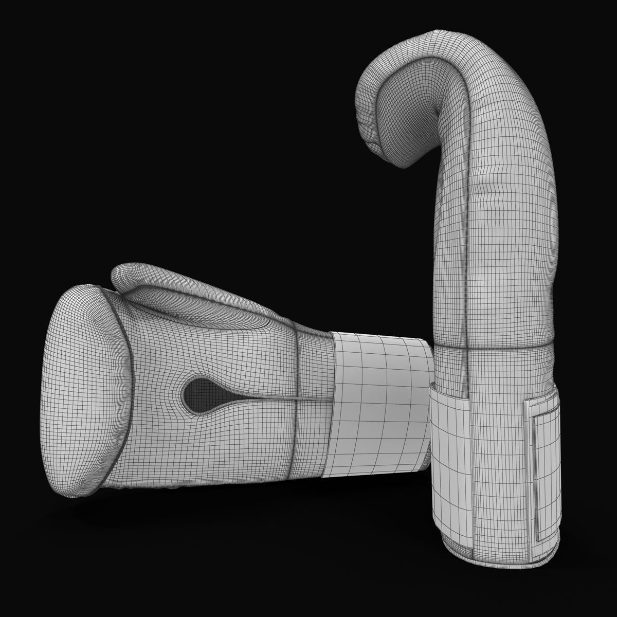 Everlast Boxing Gloves Low-poly 3D model_5