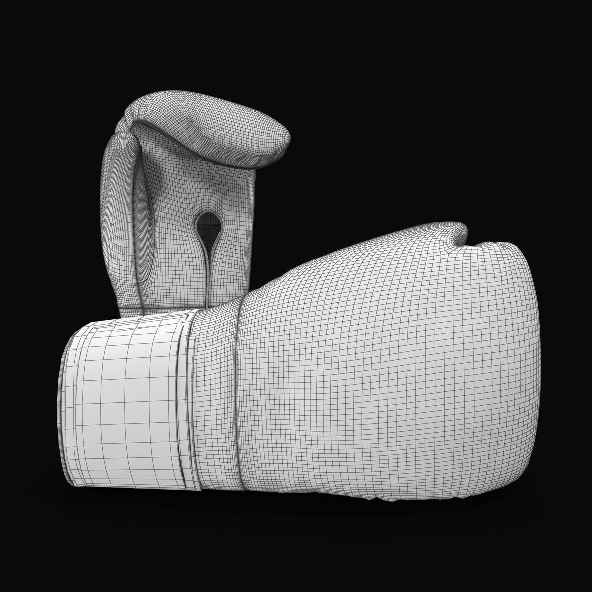 Everlast Boxing Gloves Low-poly 3D model_9