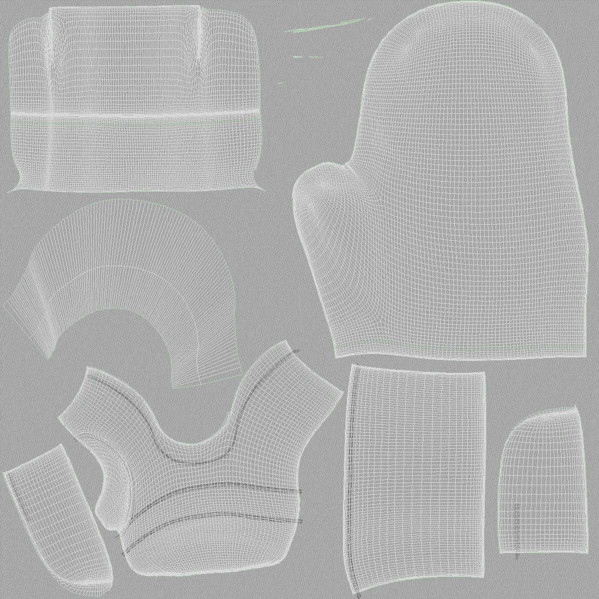 Everlast Boxing Gloves Low-poly 3D model_16