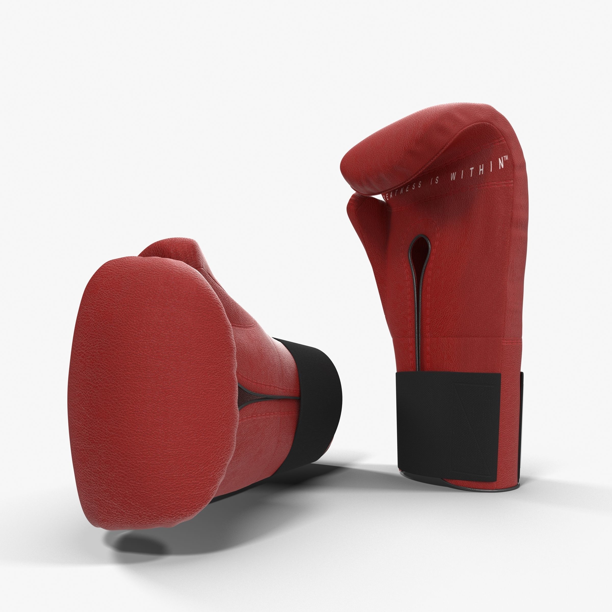 Everlast Boxing Gloves Low-poly 3D model_2