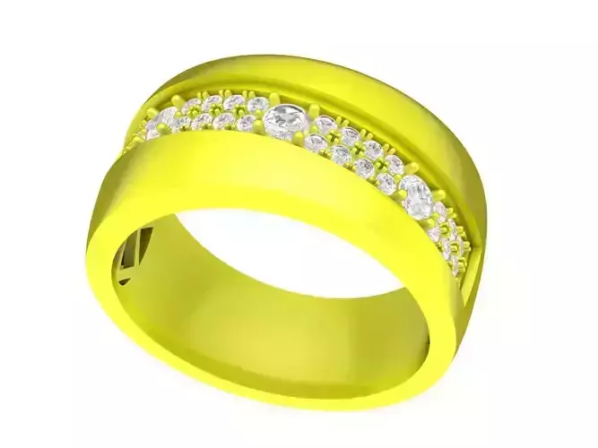 4864 luxury diamond women band ring