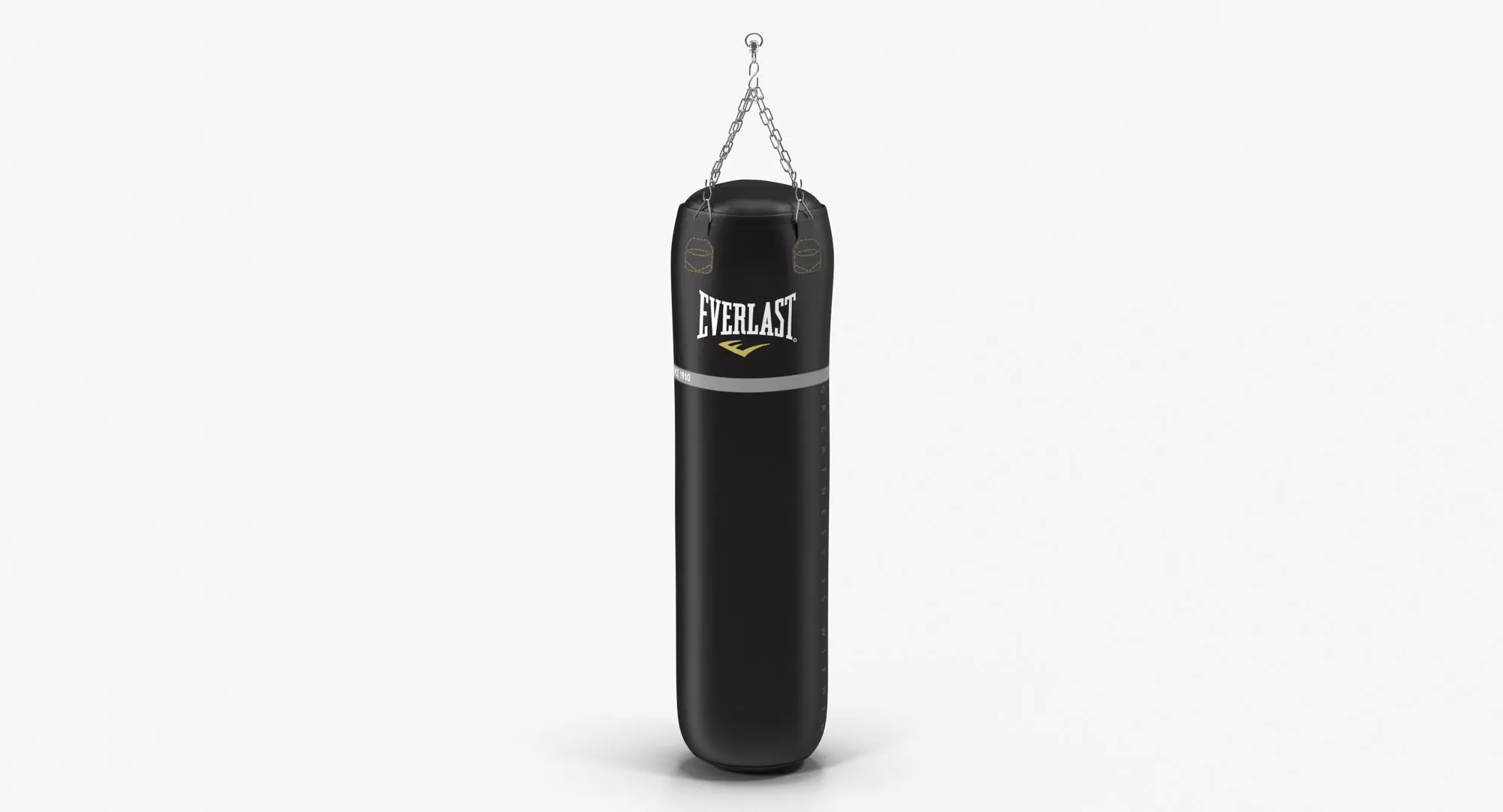 Everlast Super Leather Heavy Punching Bag Low-poly 3D model_0