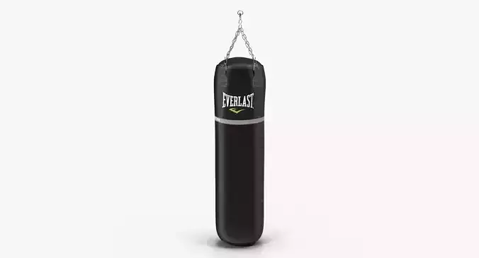 Everlast Super Leather Heavy Punching Bag Low-poly 3D model